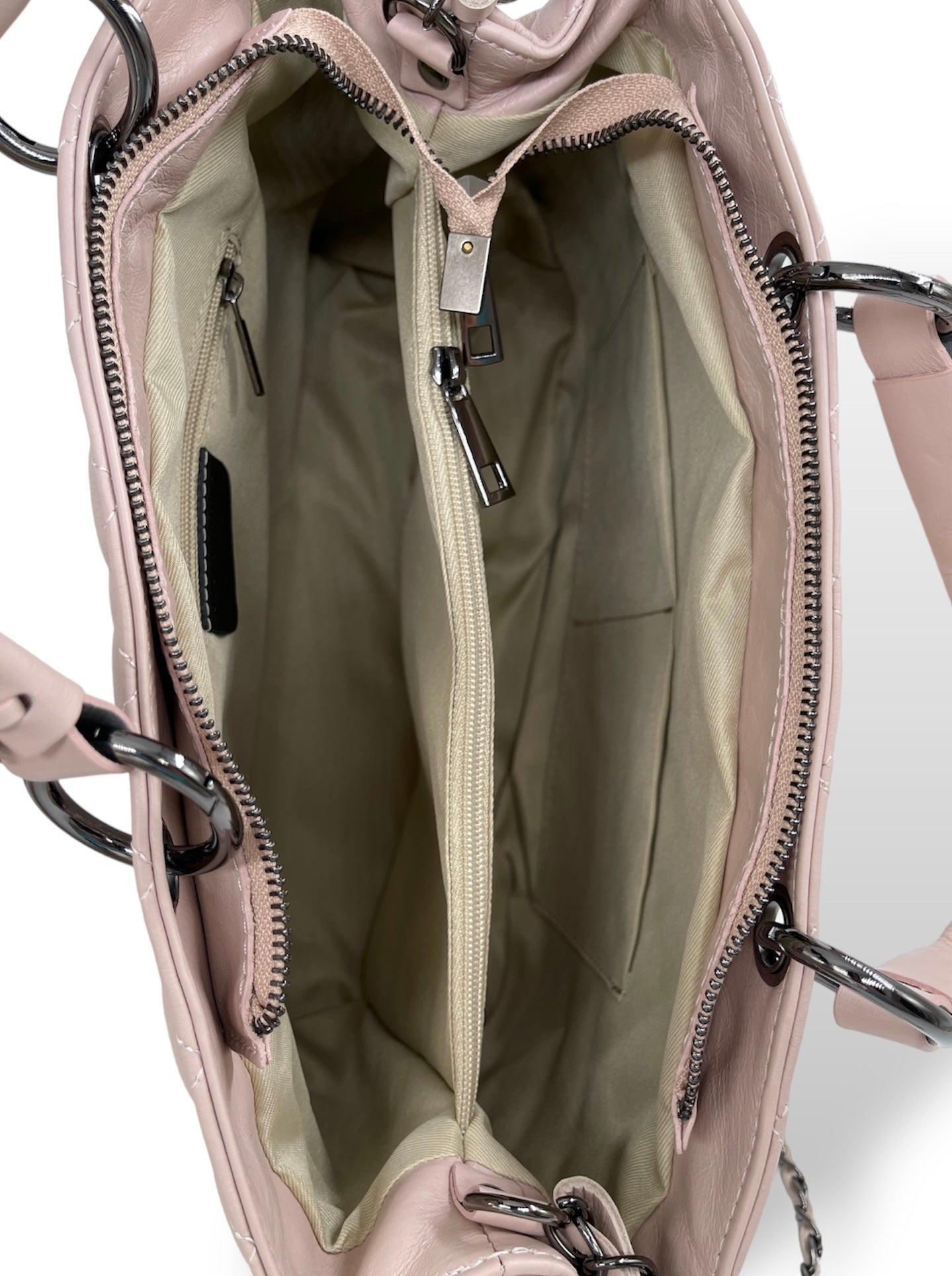 Geanta Petra Piele Naturala Nude Rose