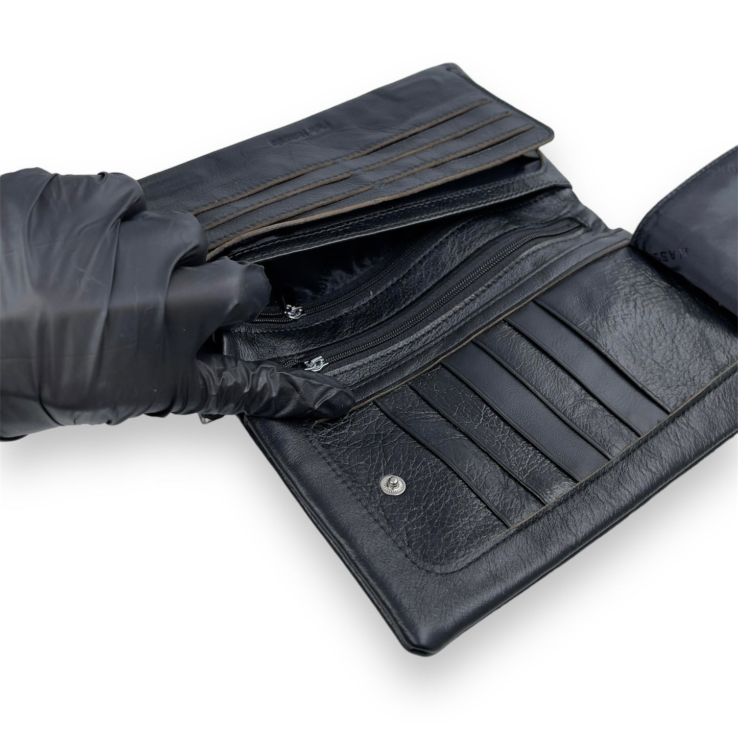 Portofel Unisex din piele naturala premium Negru