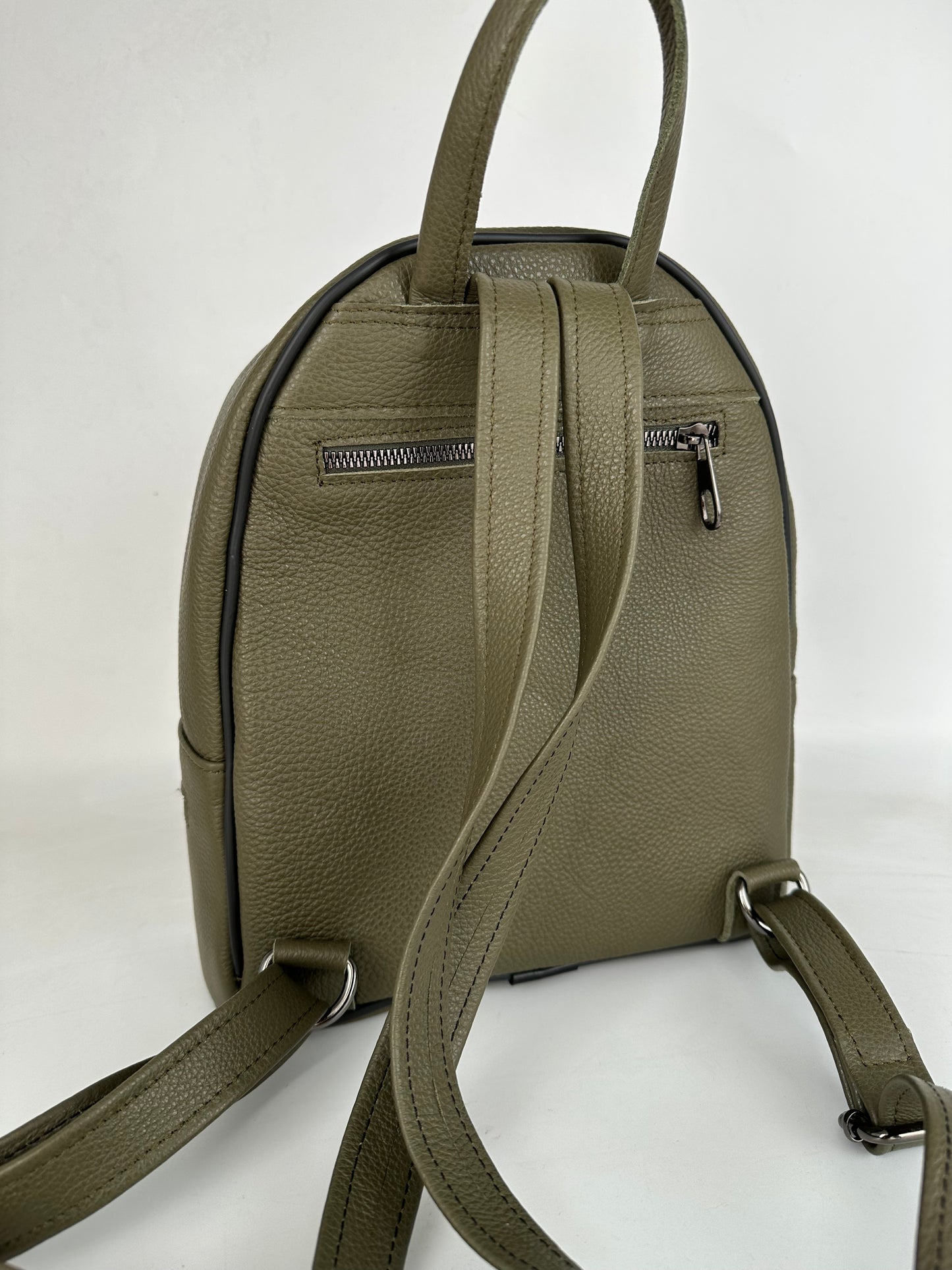 Rucsac Reea piele naturala premium Khaki