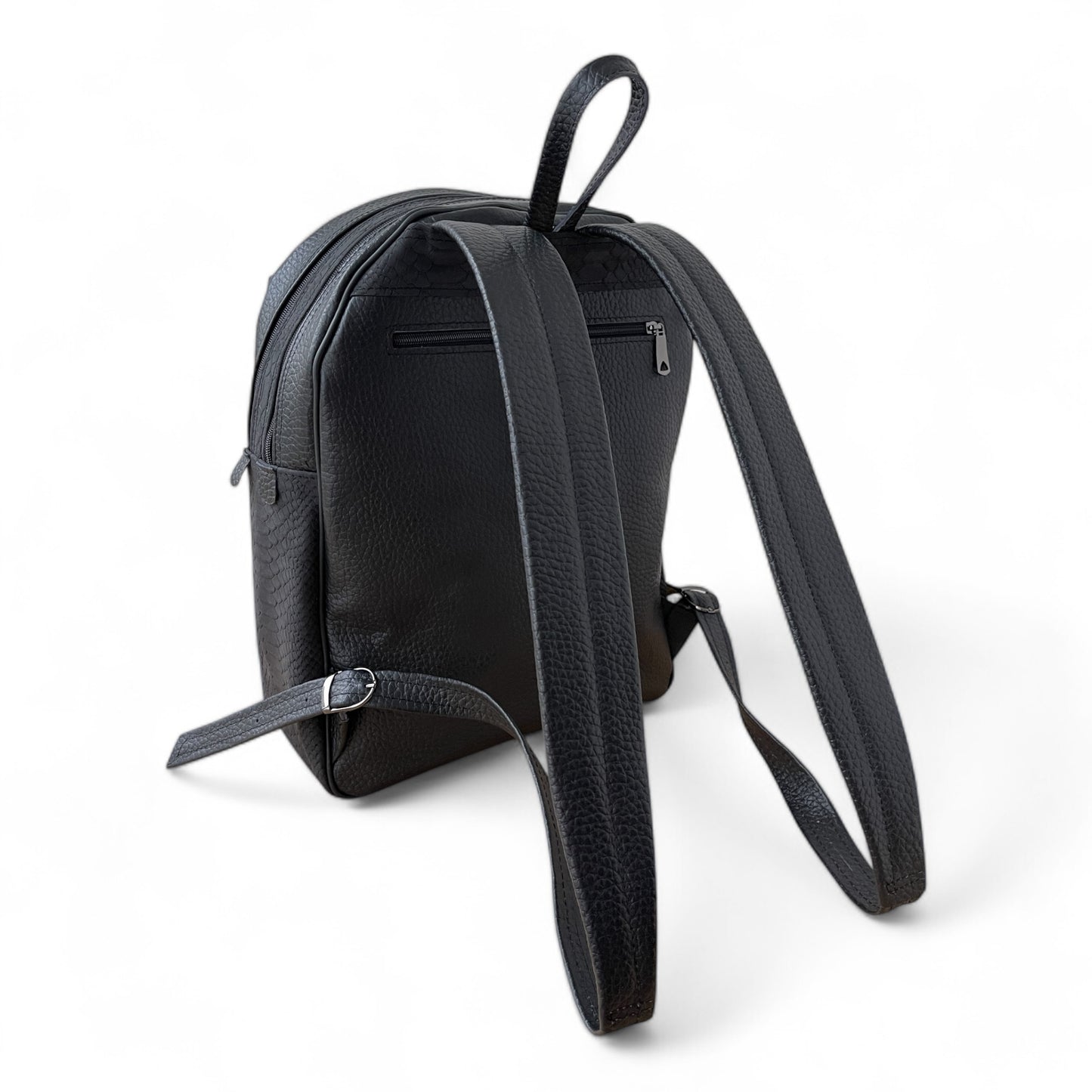 Rucsac Enzo piele naturala/intoarsa croco