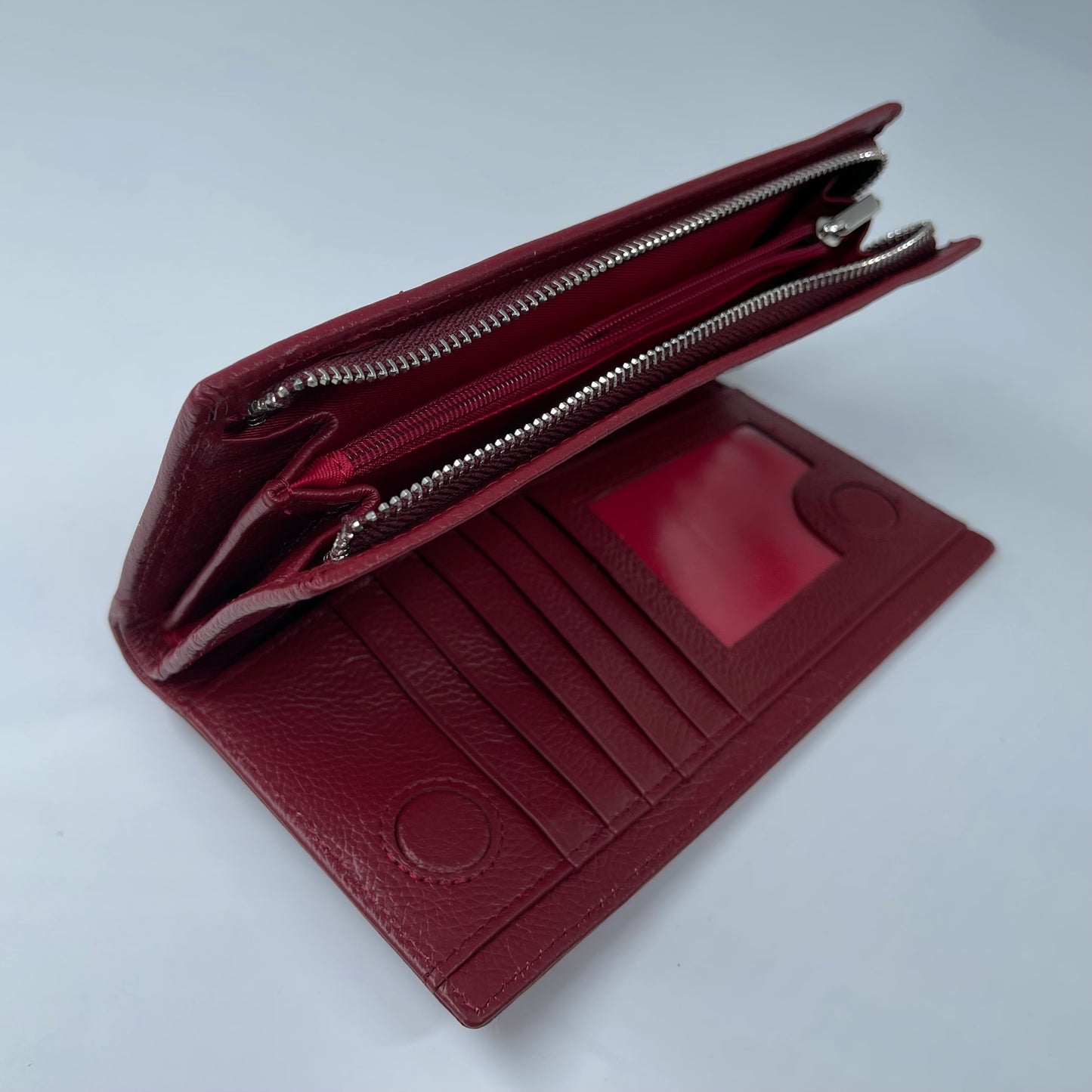 Portofel Anais piele naturala premium Grena