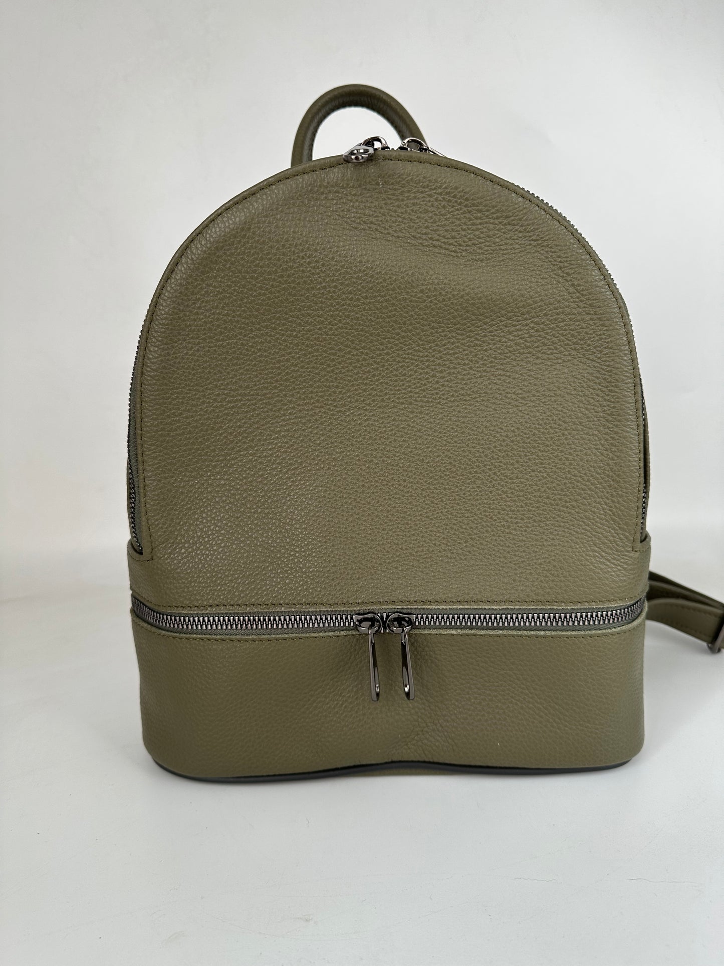 Rucsac Reea piele naturala premium Khaki