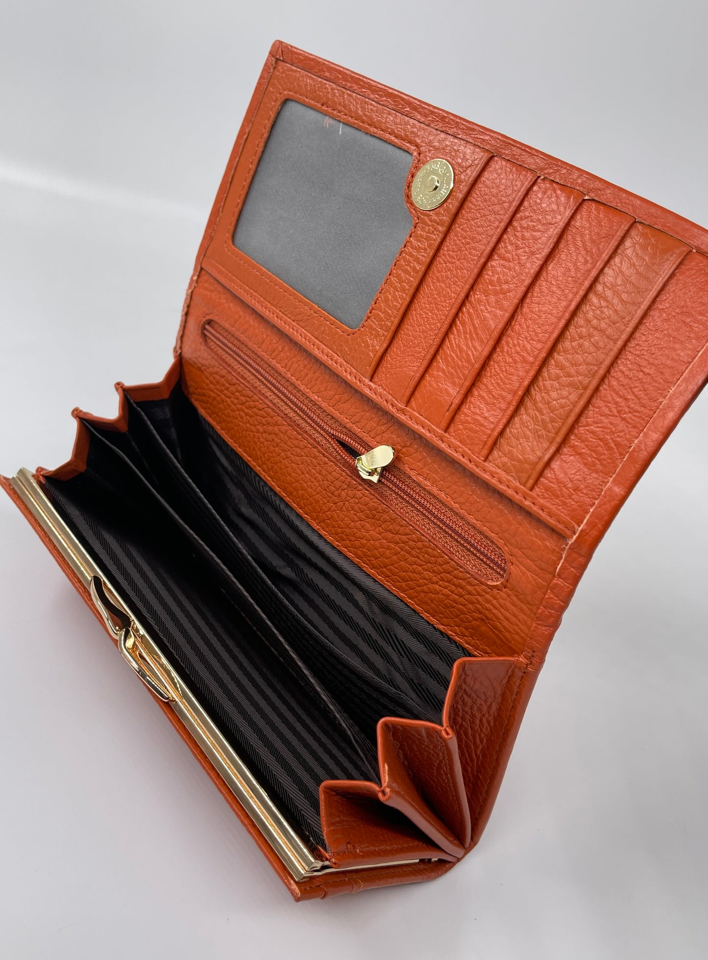 Portofel Sophie piele naturala premium Oranj