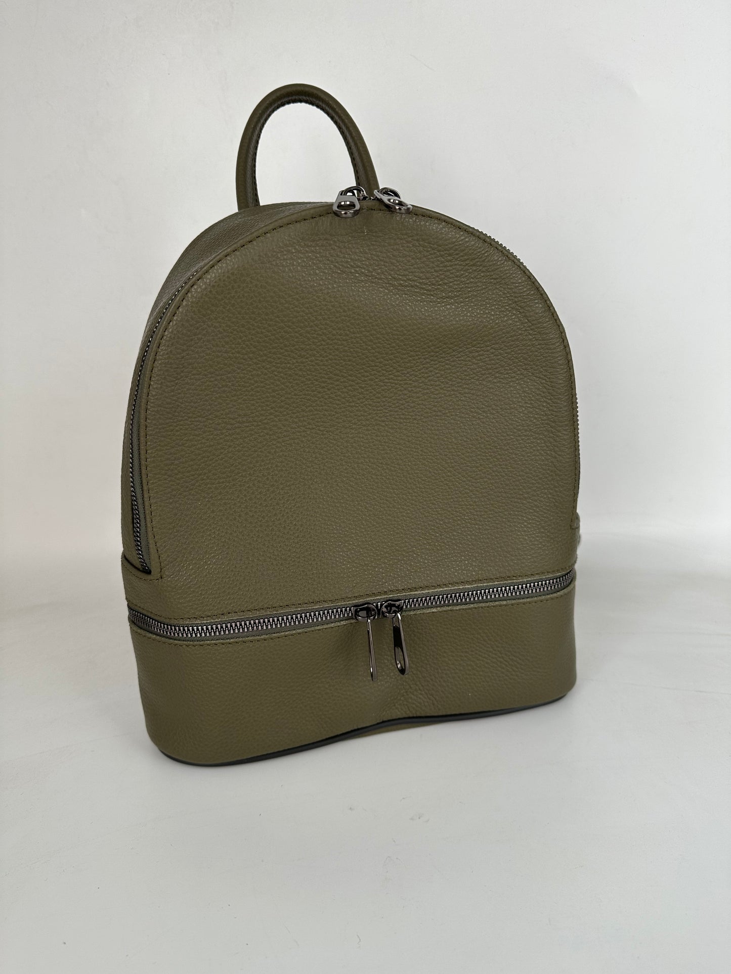 Rucsac Reea piele naturala premium Khaki