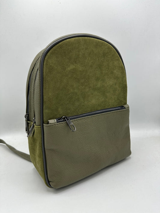 Rucsac Jacqueline piele naturala premium Khaki