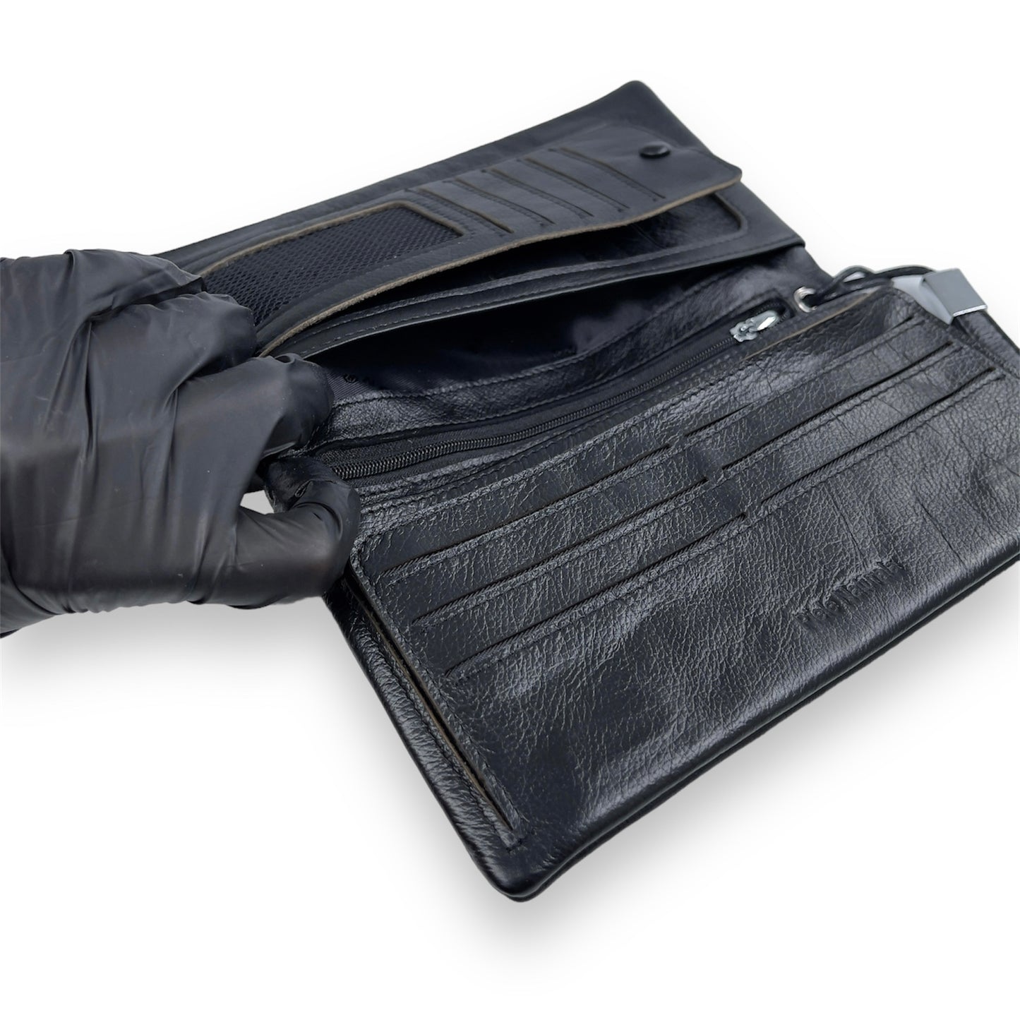 Portofel Unisex din piele naturala premium Negru