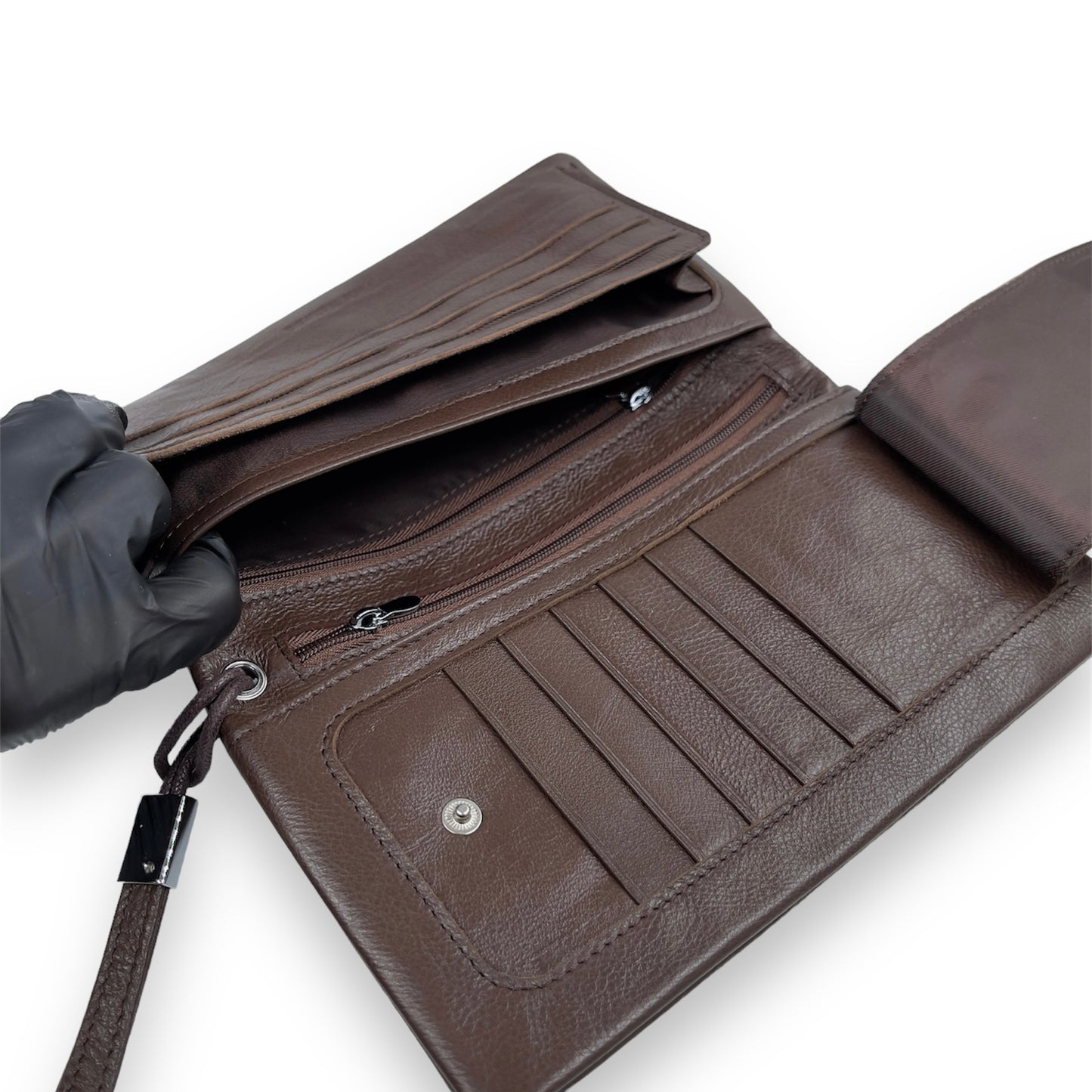 Portofel Unisex din piele naturala premium Maro