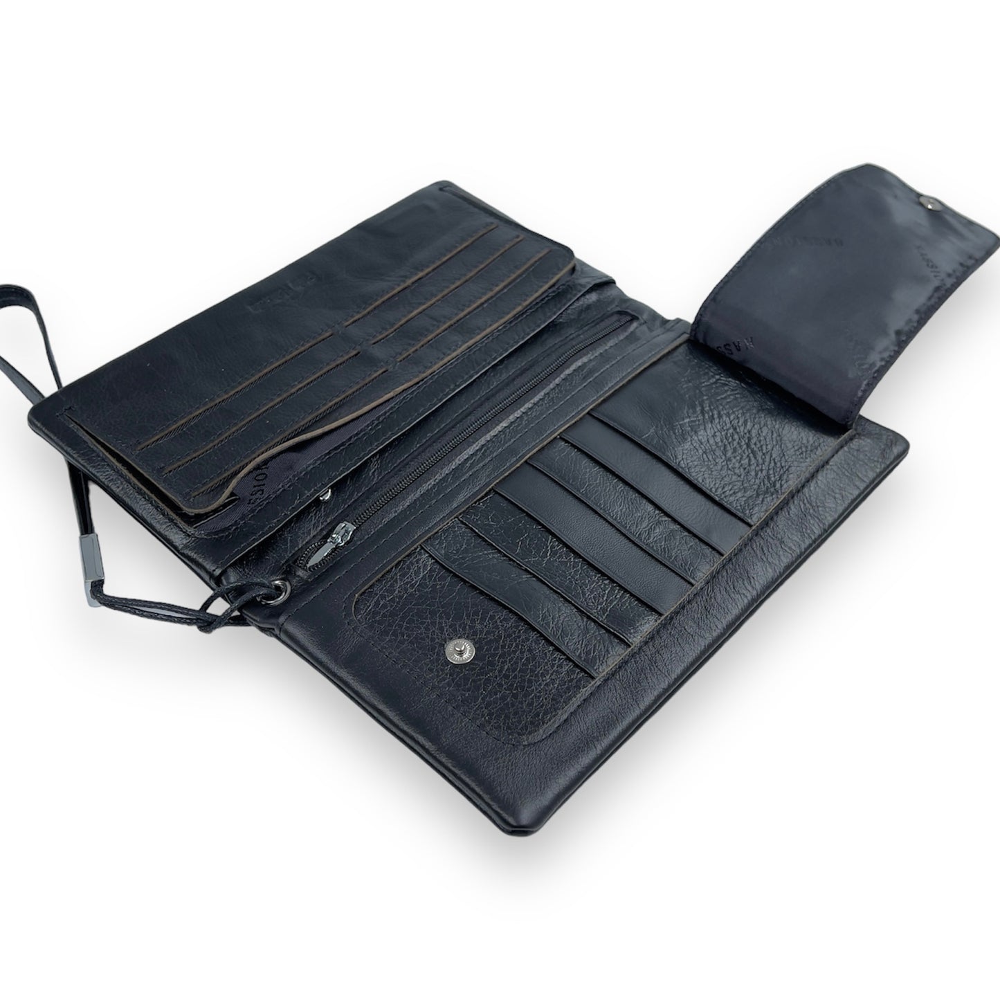 Portofel Unisex din piele naturala premium Negru