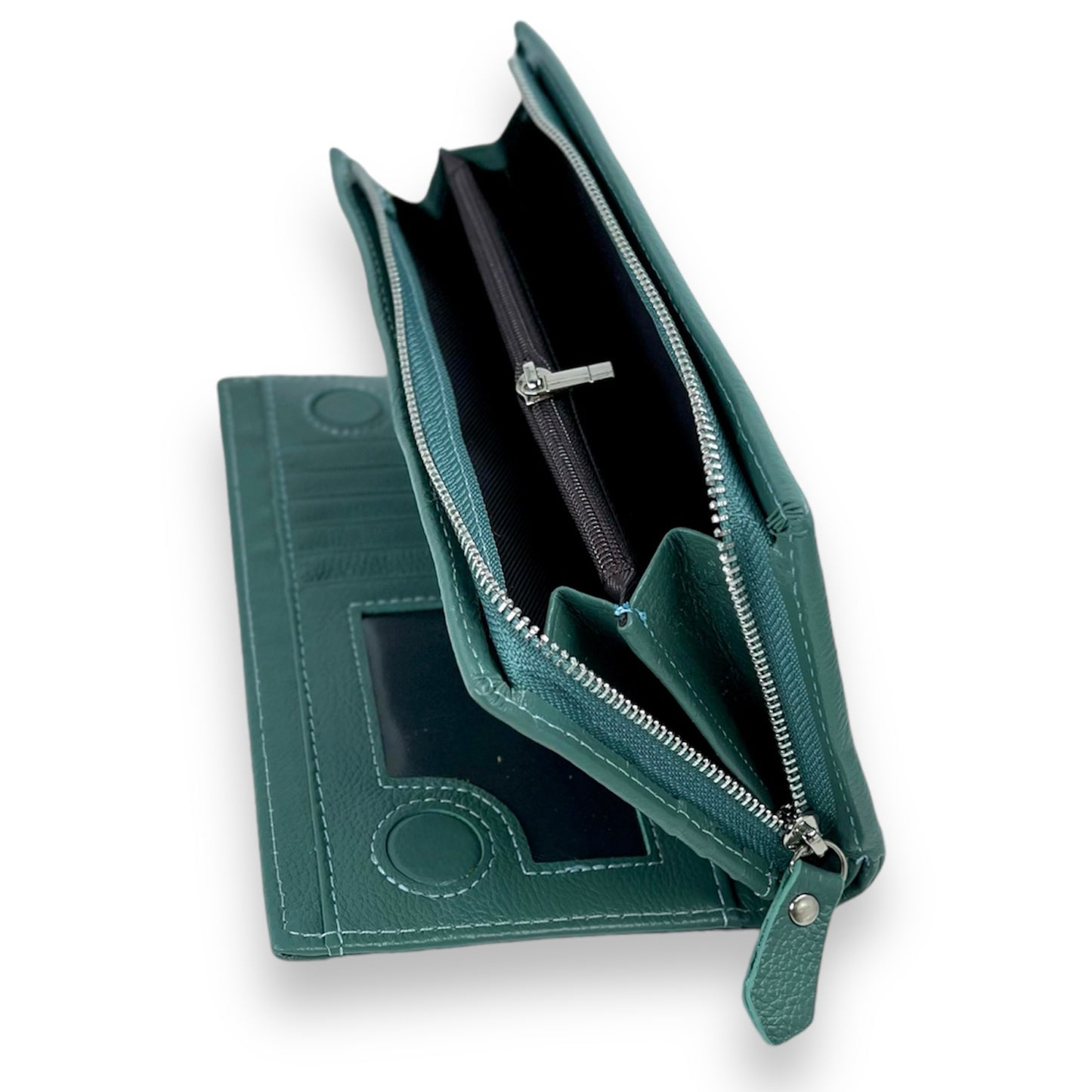 Portofel Anais piele naturala premium Verde Menta