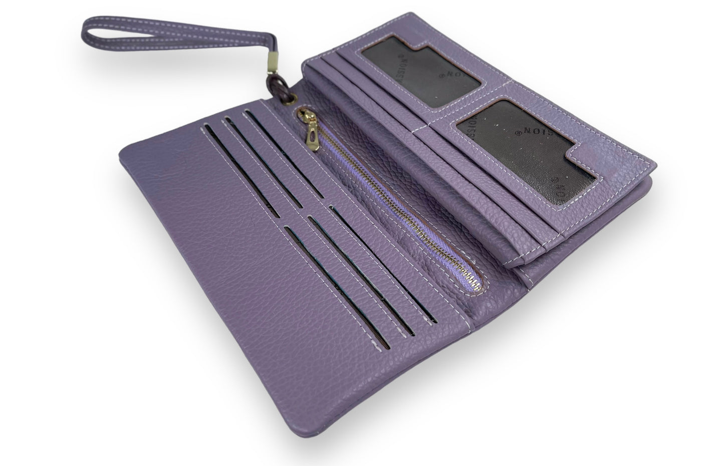 Portofel Alexia din piele naturala premium Lila