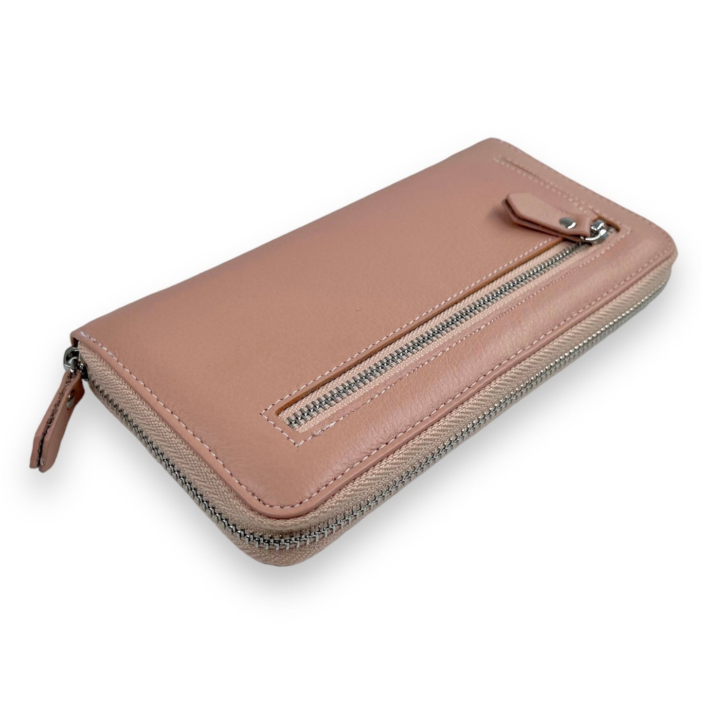 Portofel Arianna piele naturala premium Nude Rose