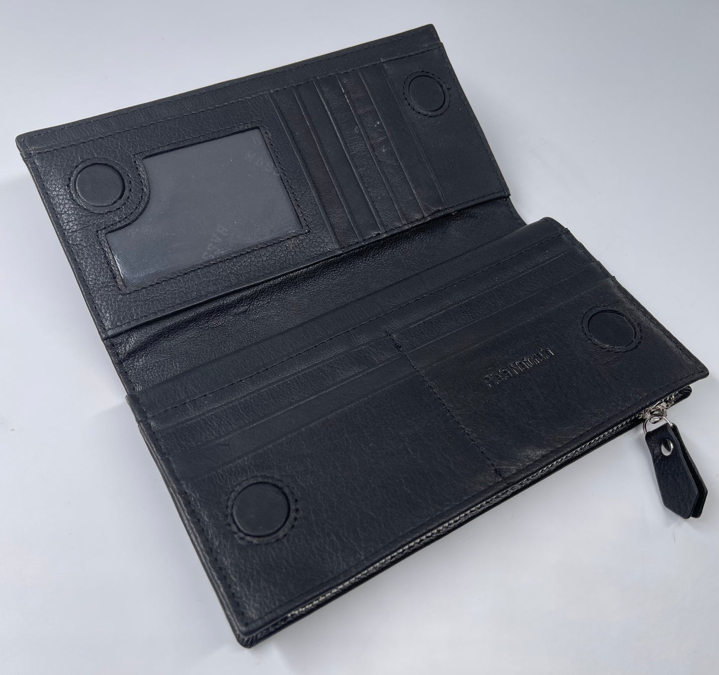 Portofel Anais piele naturala premium Negru