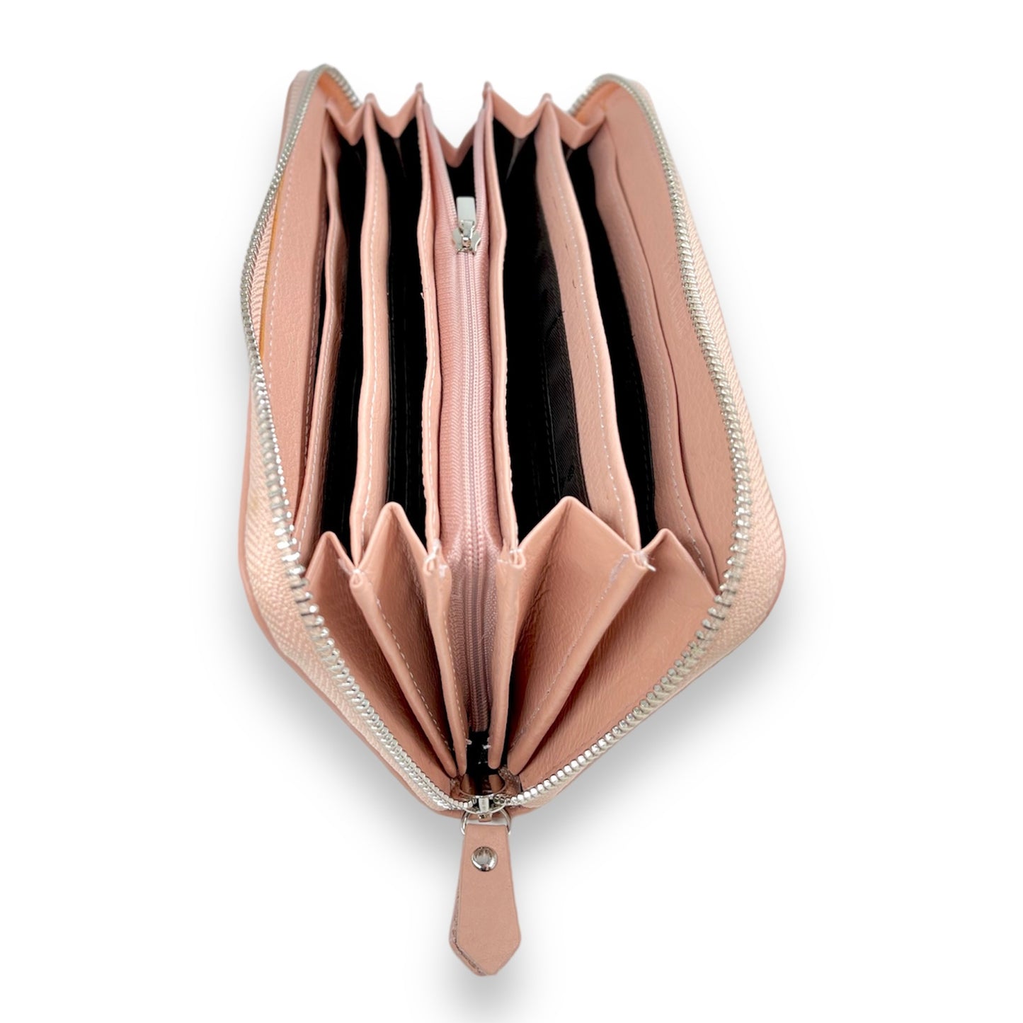 Portofel Arianna piele naturala premium Nude Rose