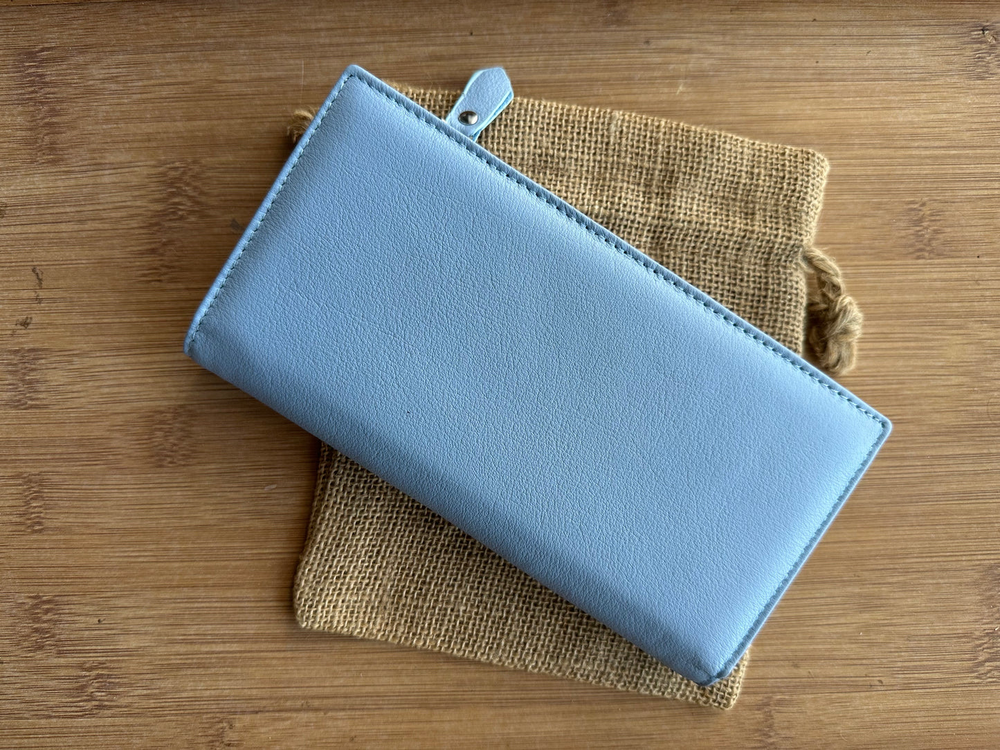 Portofel Anais piele naturala premium Sky Blue