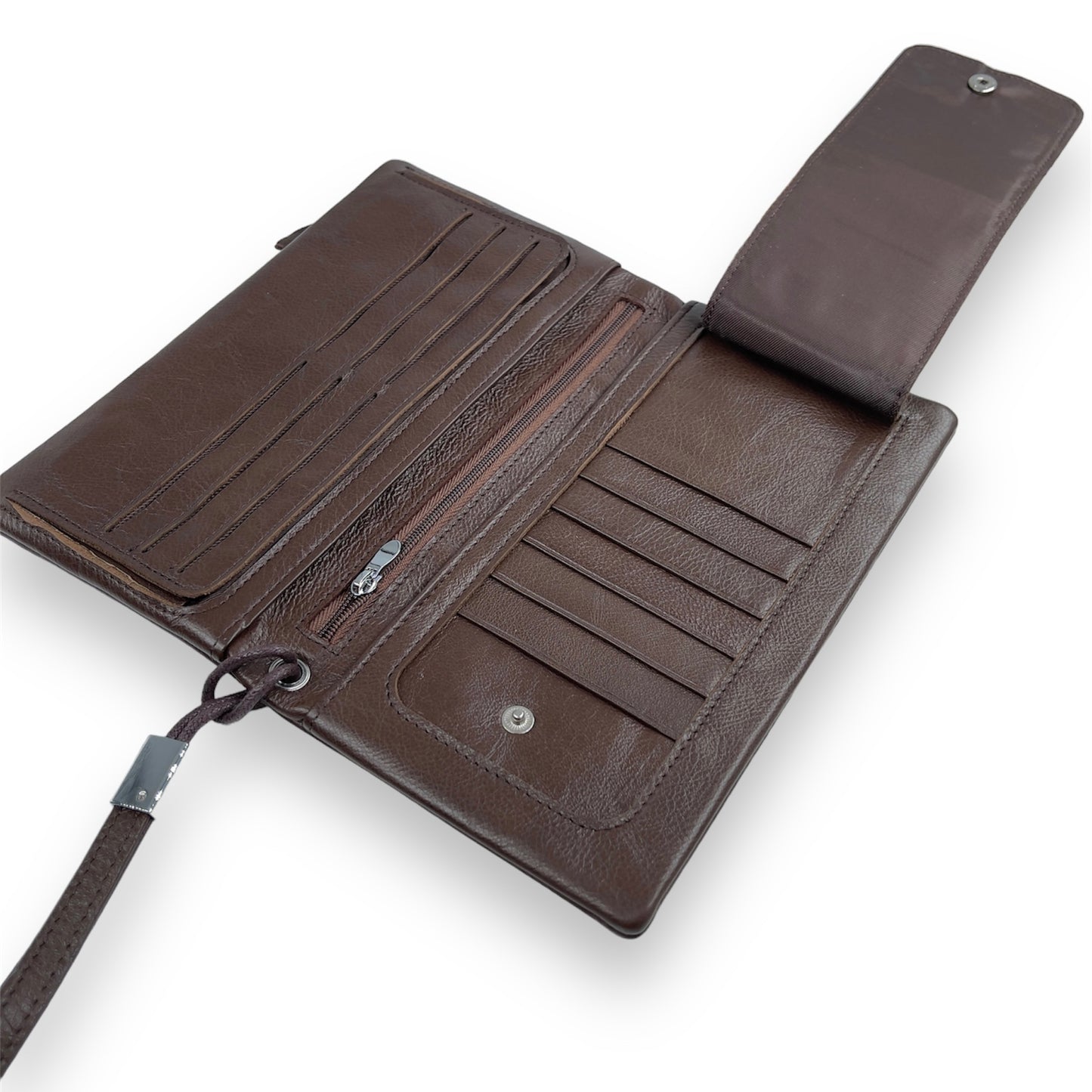 Portofel Unisex din piele naturala premium Maro