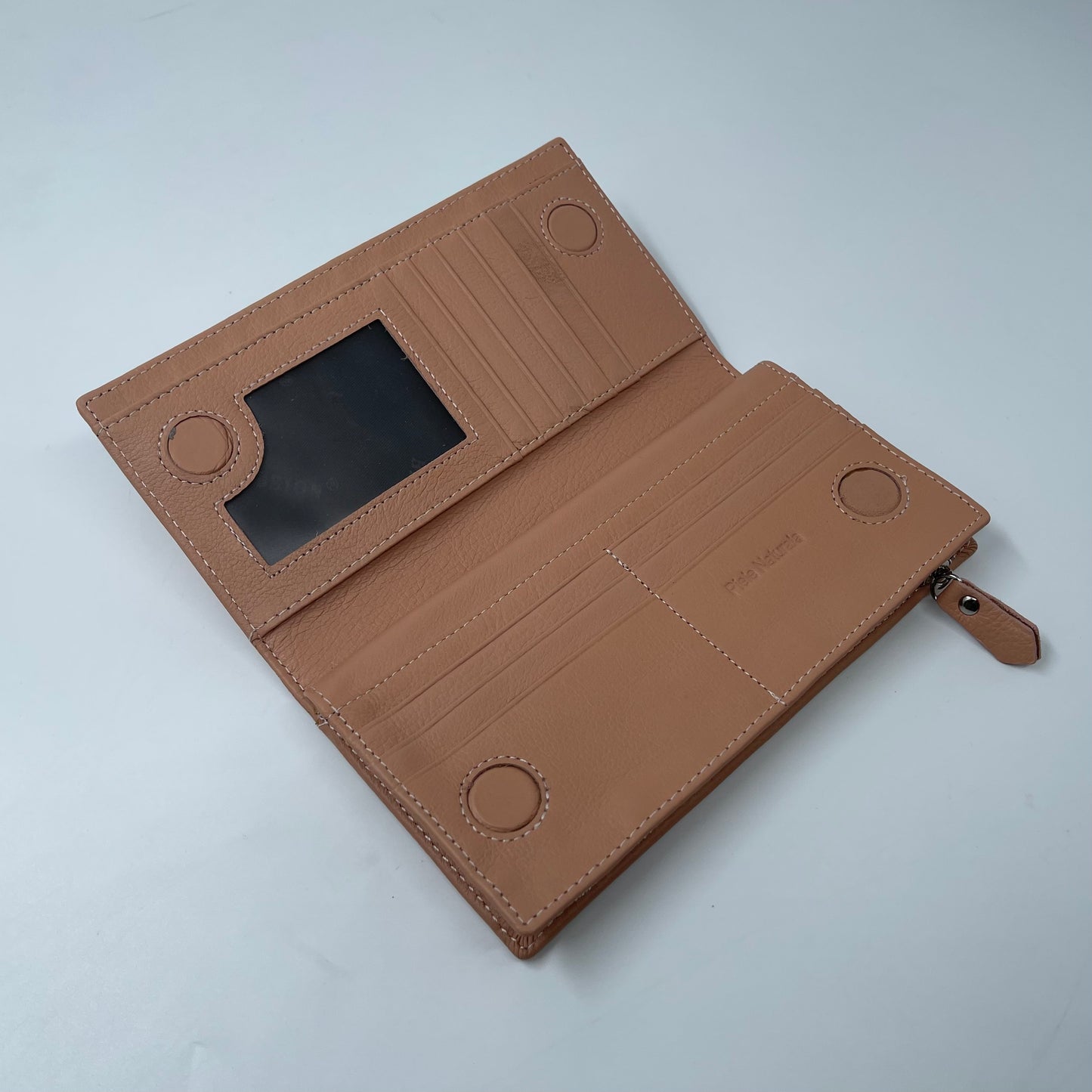 Portofel Anais piele naturala premium Bej-rose