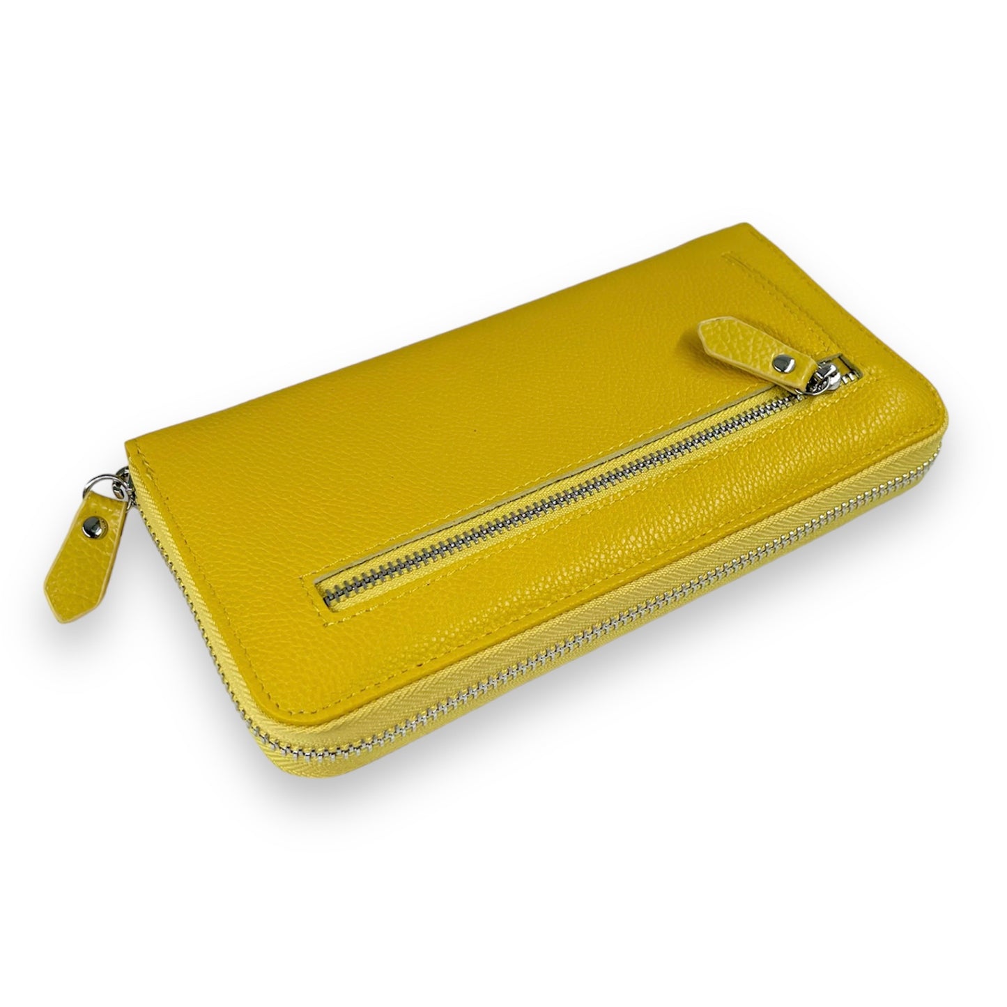 Portofel Arianna piele naturala premium Galben Mustar