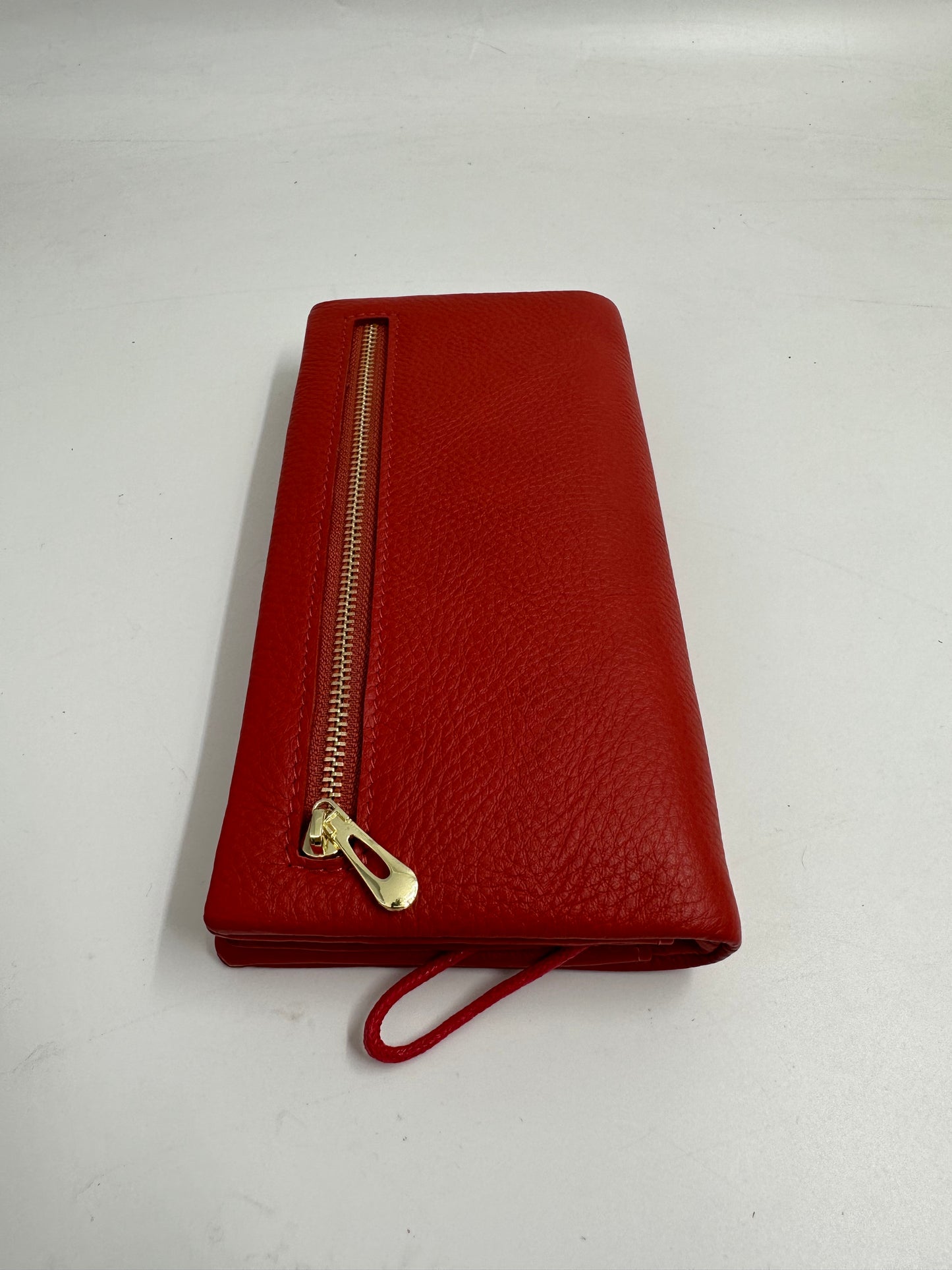 Portofel Alexia din piele naturala premium Orange