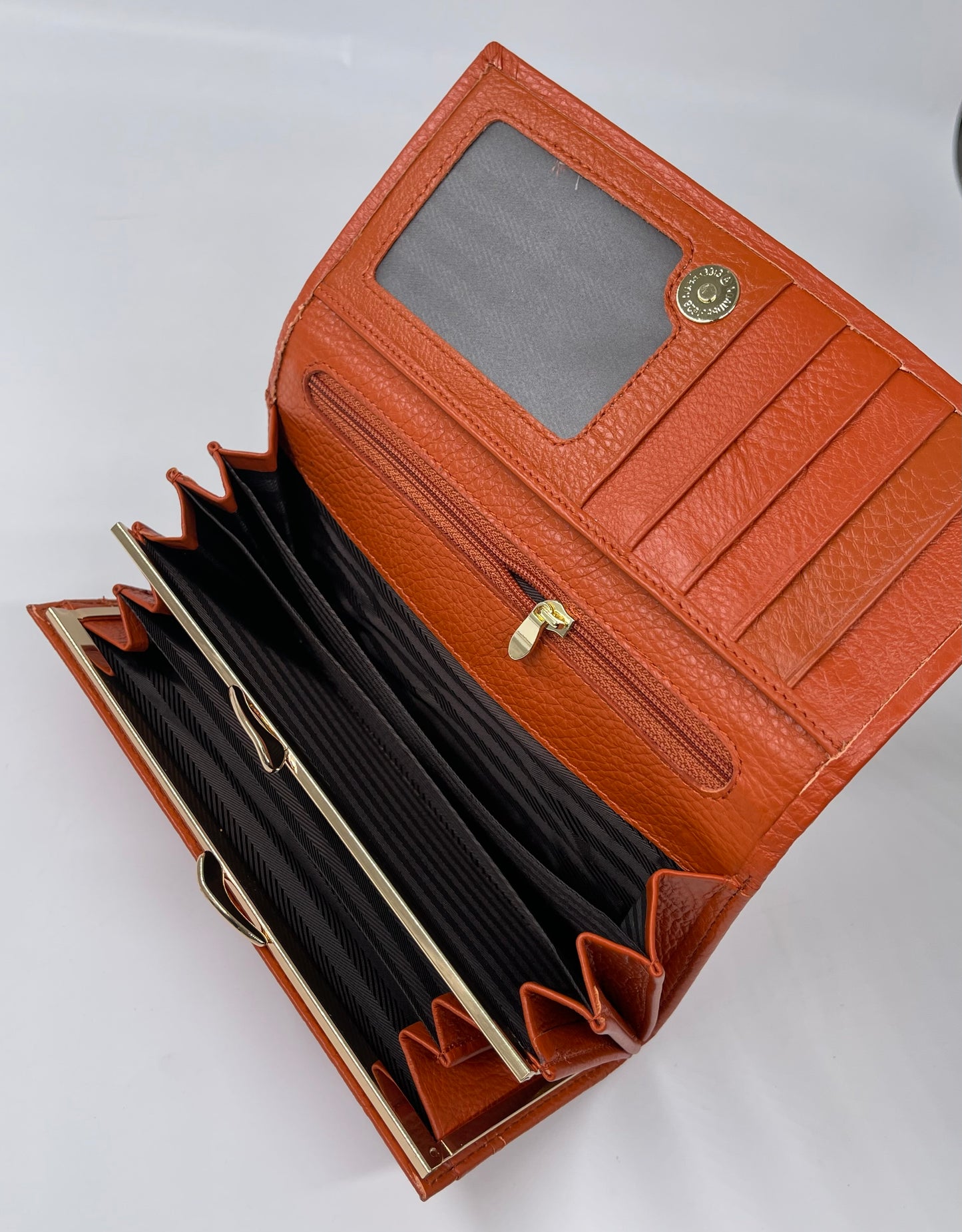 Portofel Sophie piele naturala premium Oranj