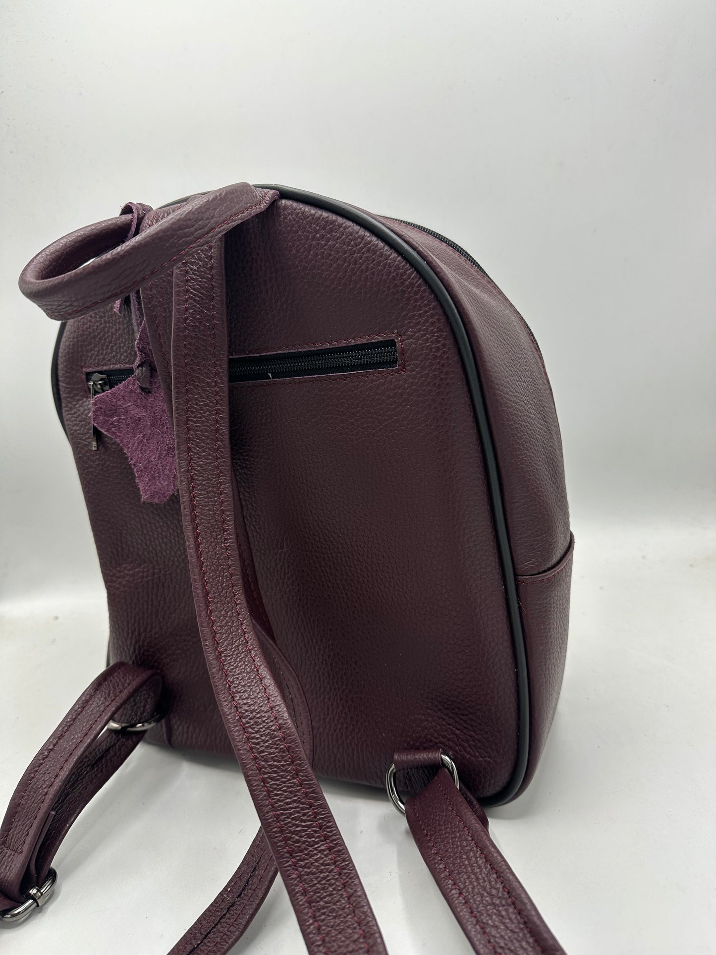 Rucsac Grand Yasmin piele naturala Bordeaux