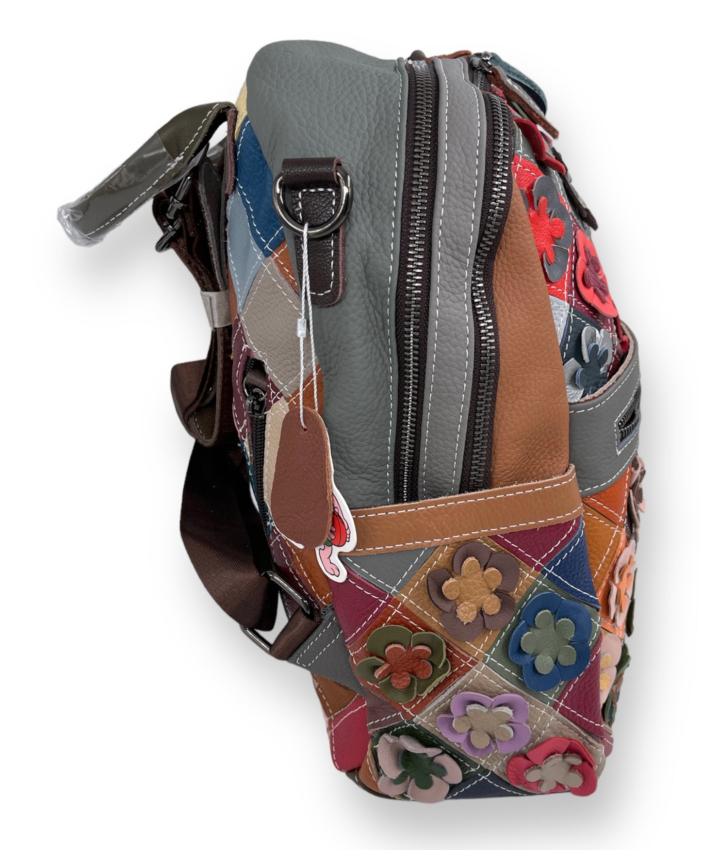 Rucsac Piele Naturala Multicolor