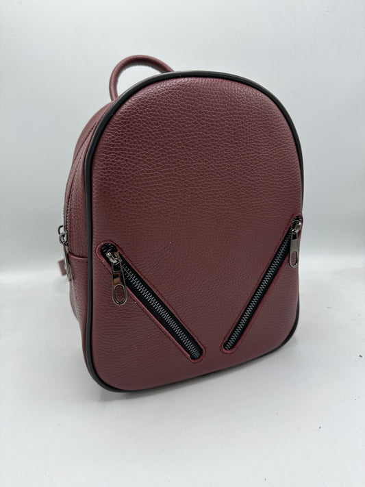 Rucsac Lili piele naturala premium Bordeaux