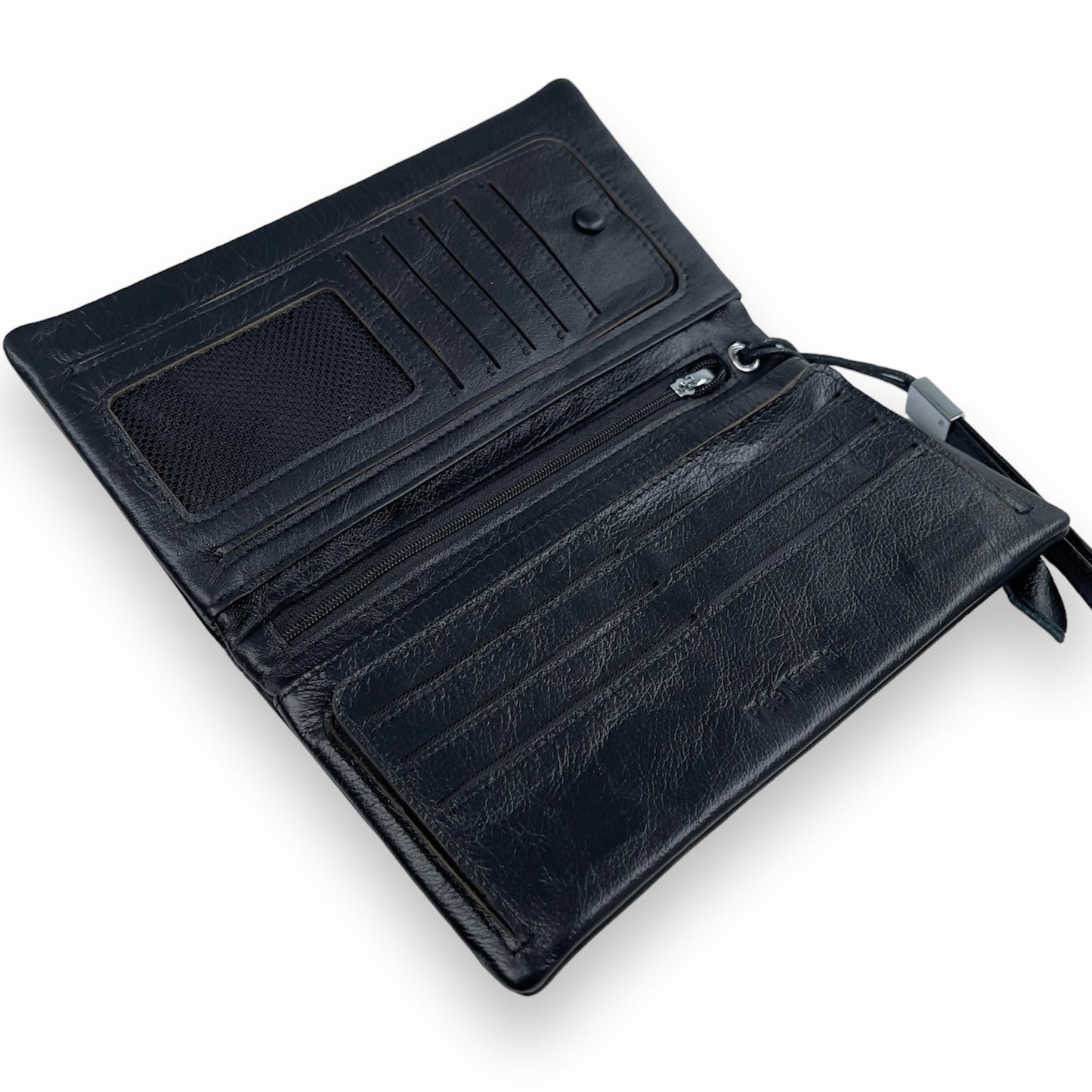 Portofel Unisex din piele naturala premium Negru