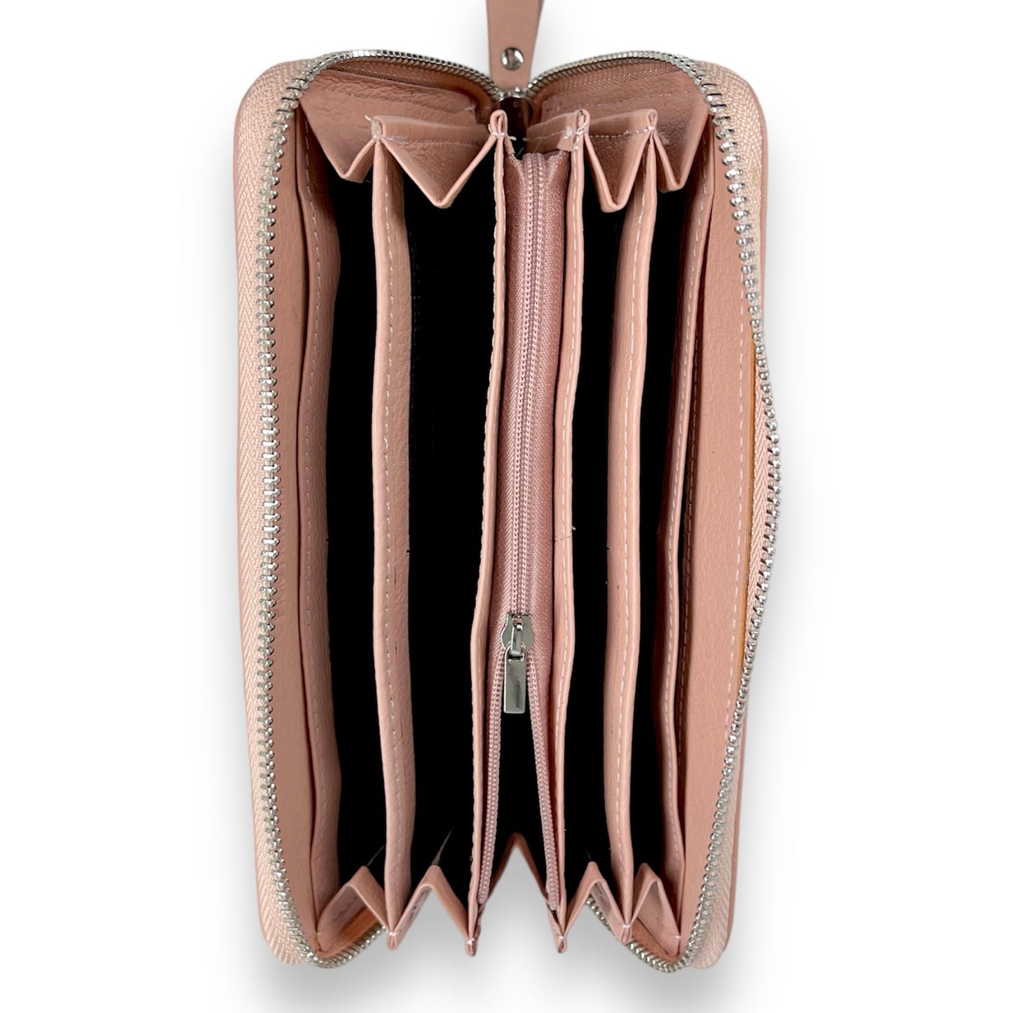 Portofel Arianna piele naturala premium Nude Rose