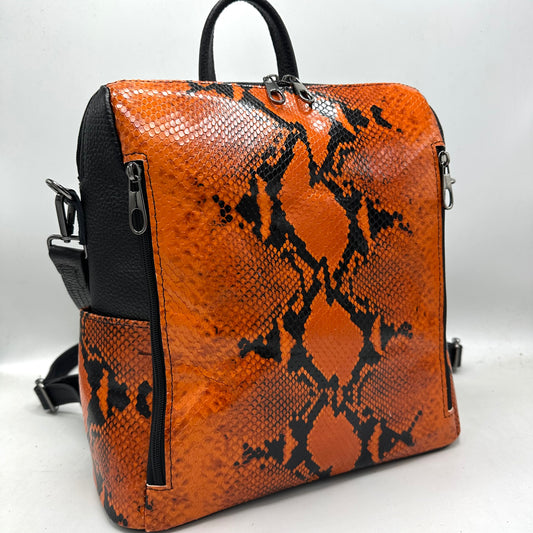 Geanta rucsac Carlie piele naturala Special