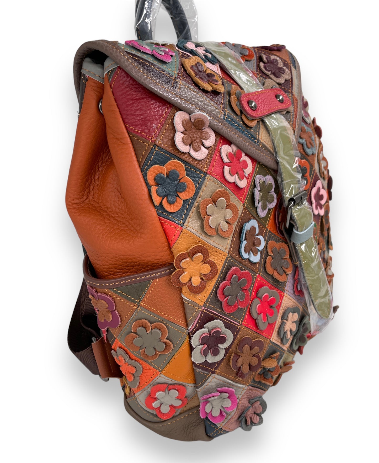 Rucsac Piele Naturala Multicolor