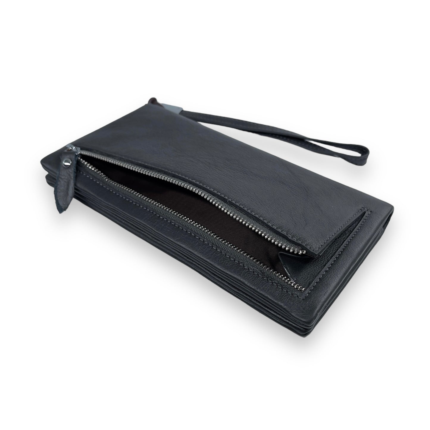 Portofel Unisex din piele naturala premium Dark Gray