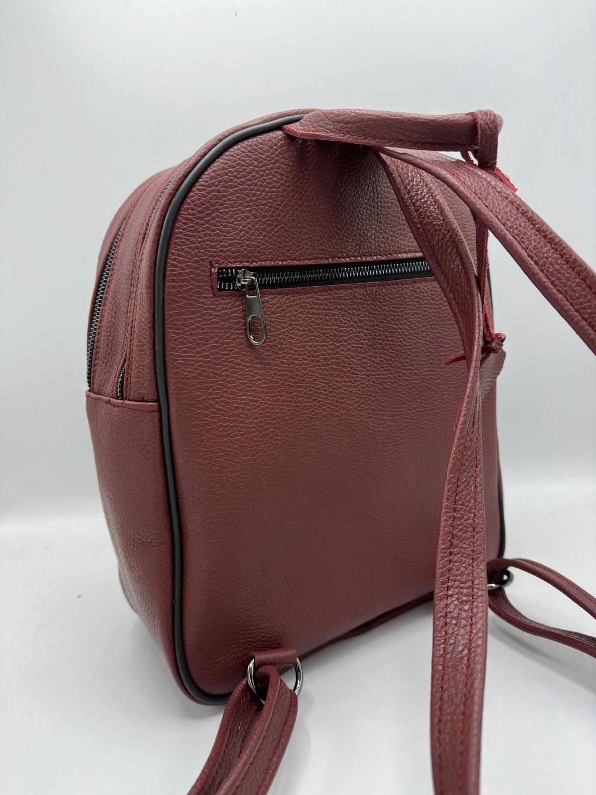 Rucsac Boyfriend piele naturala premium Bordeaux