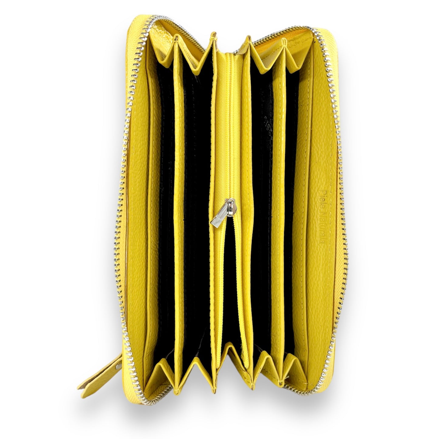 Portofel Arianna piele naturala premium Galben Mustar