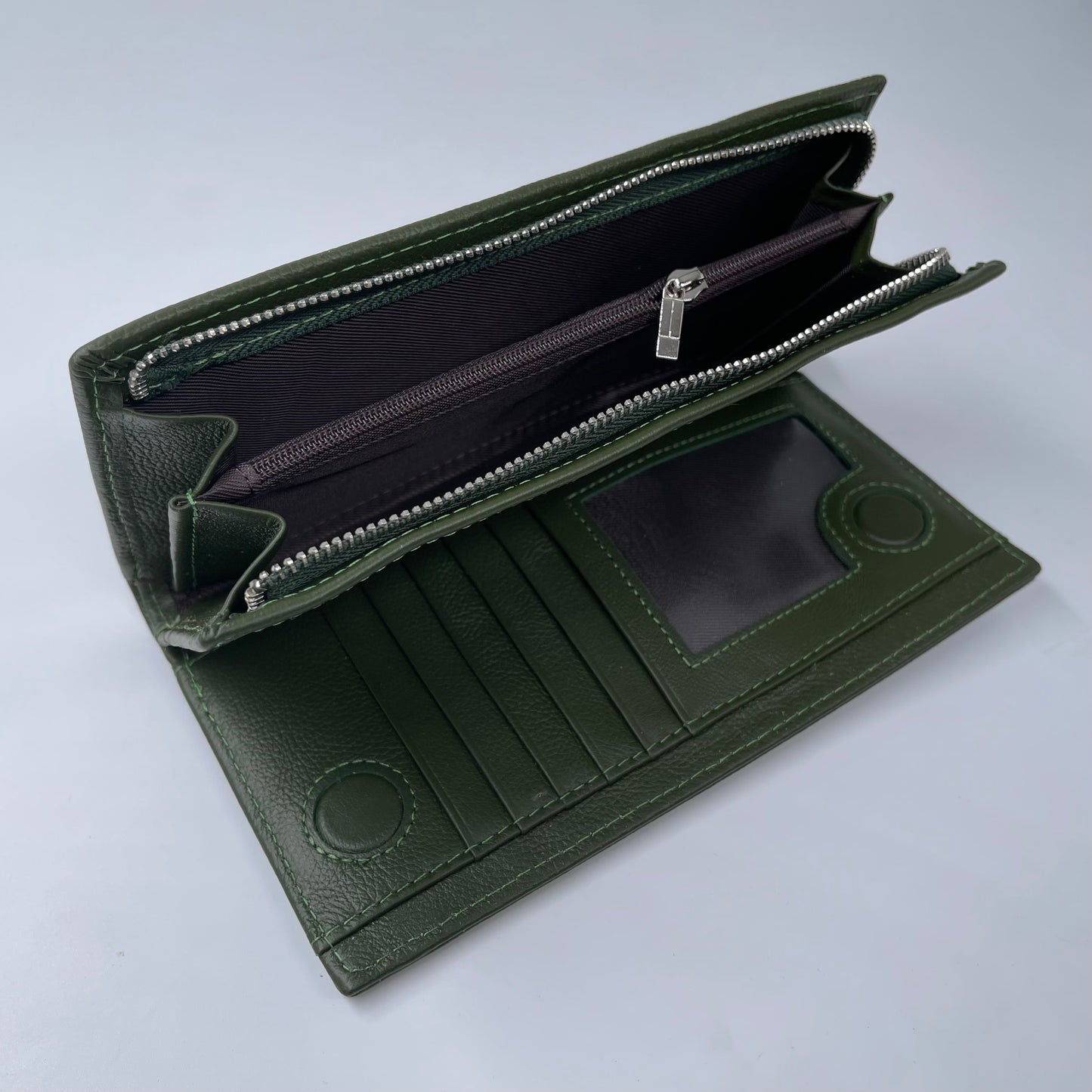 Portofel Anais piele naturala premium Verde