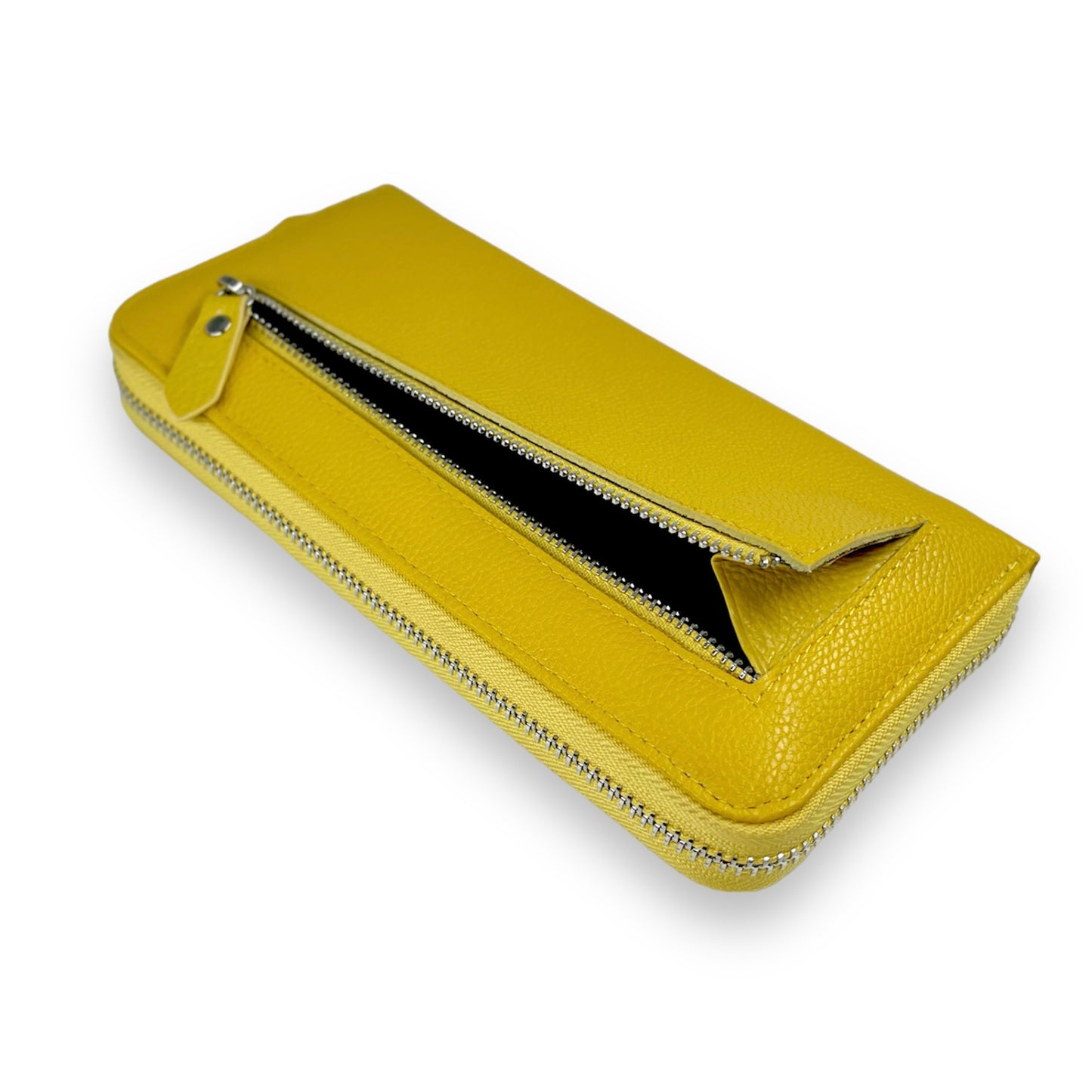 Portofel Arianna piele naturala premium Galben Mustar