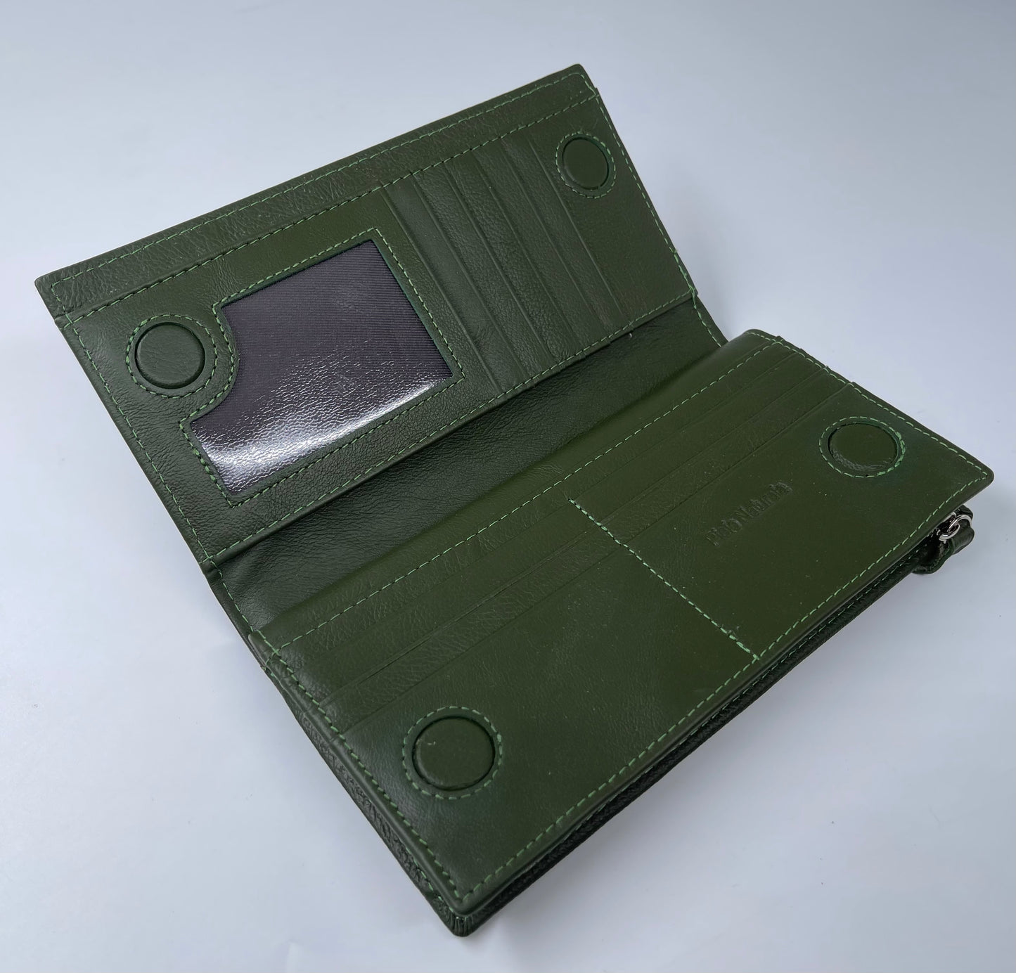 Portofel Anais piele naturala premium Verde