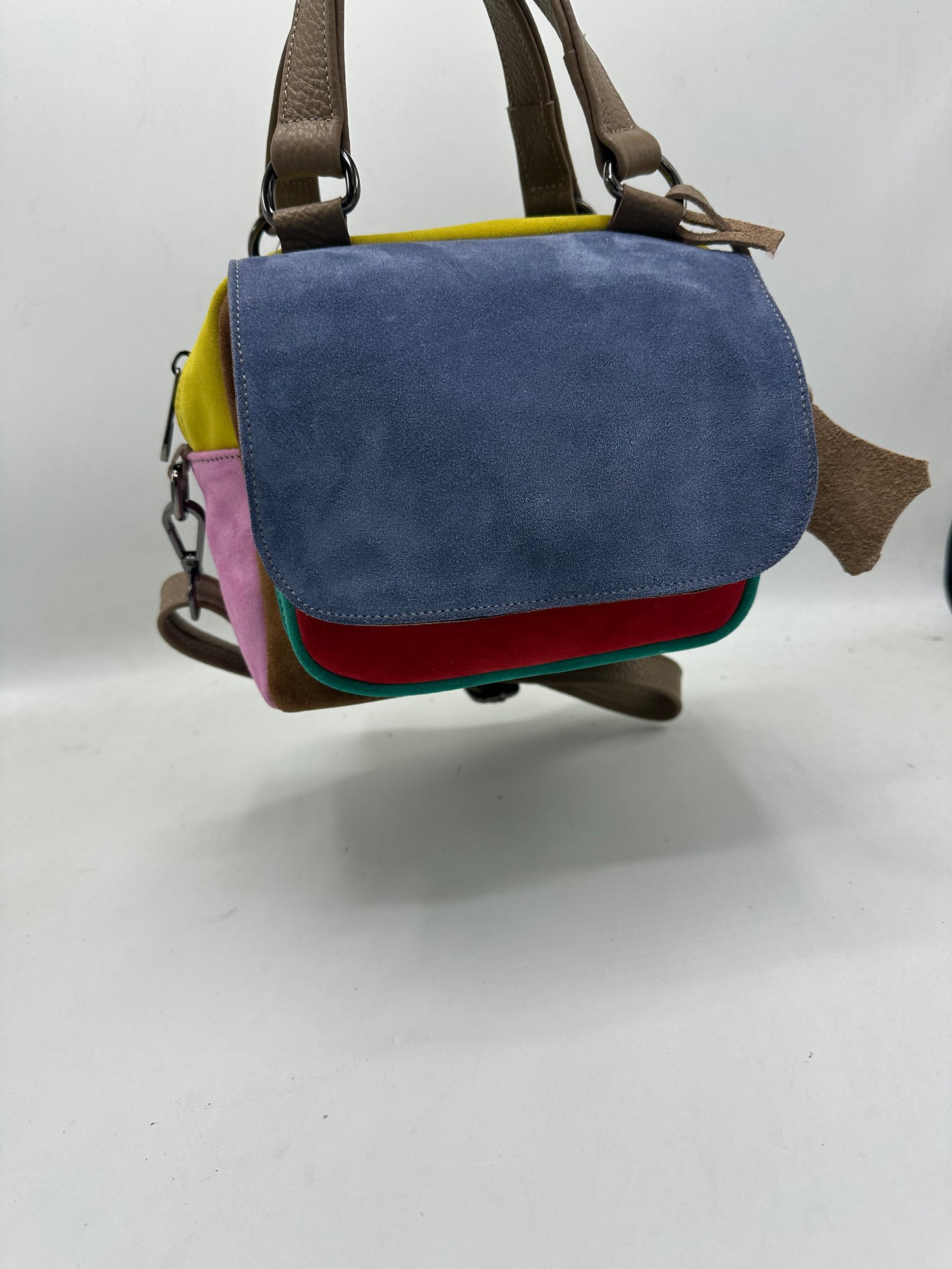 Geanta Alice multicolor piele naturala ediție de primavara
