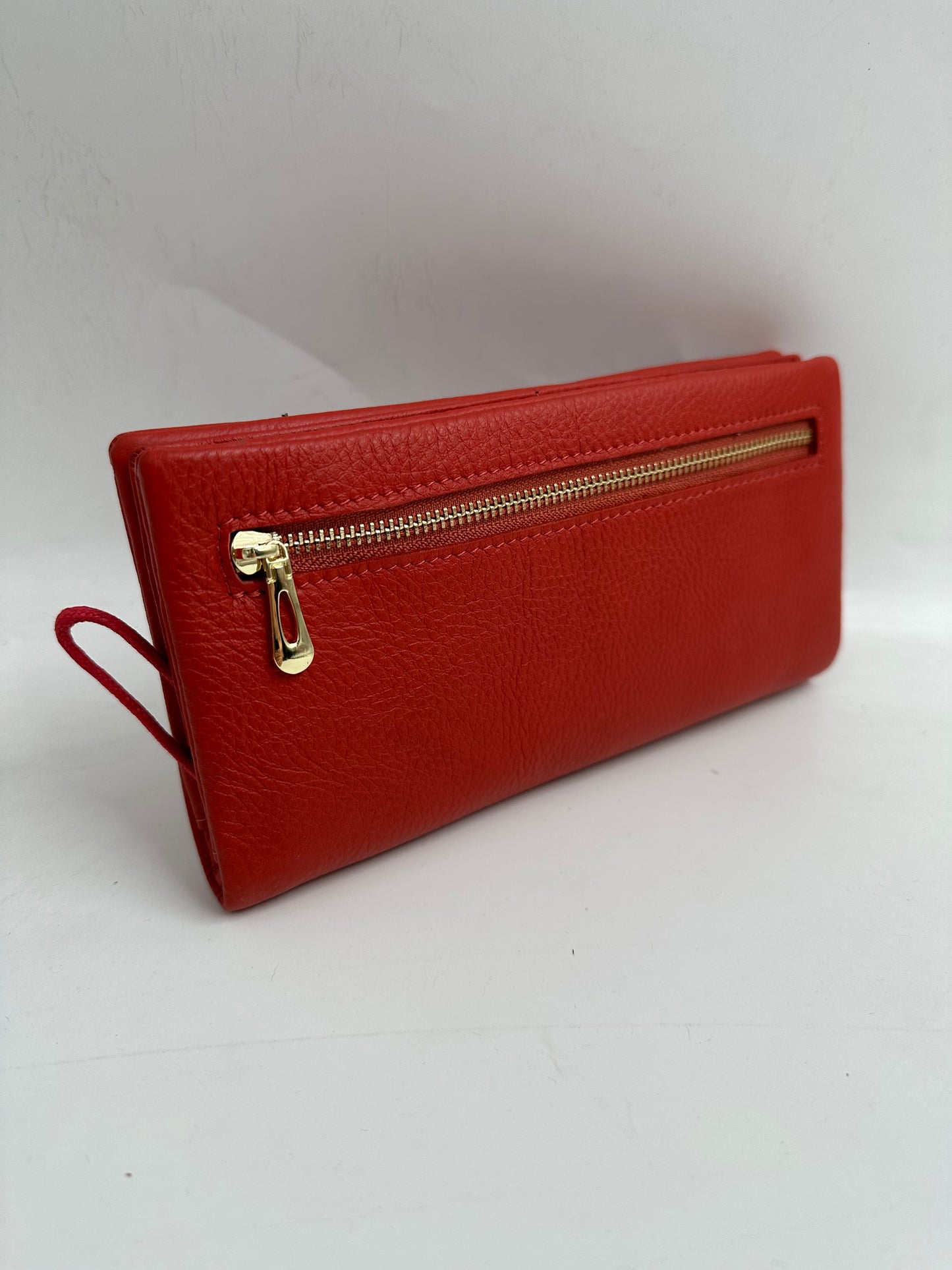 Portofel Alexia din piele naturala premium Orange