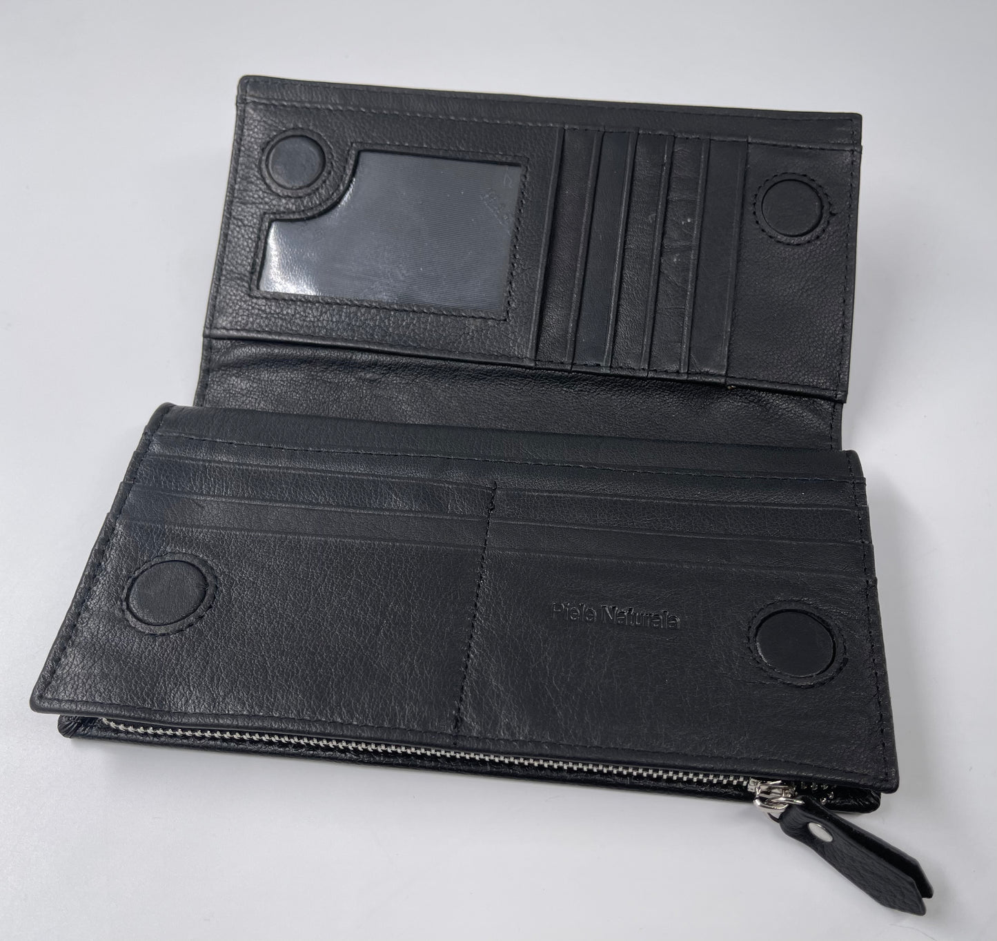 Portofel Anais piele naturala premium Negru