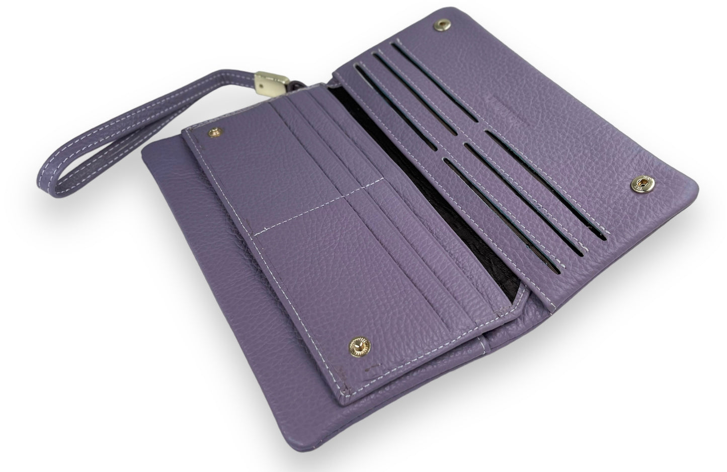 Portofel Alexia din piele naturala premium Lila