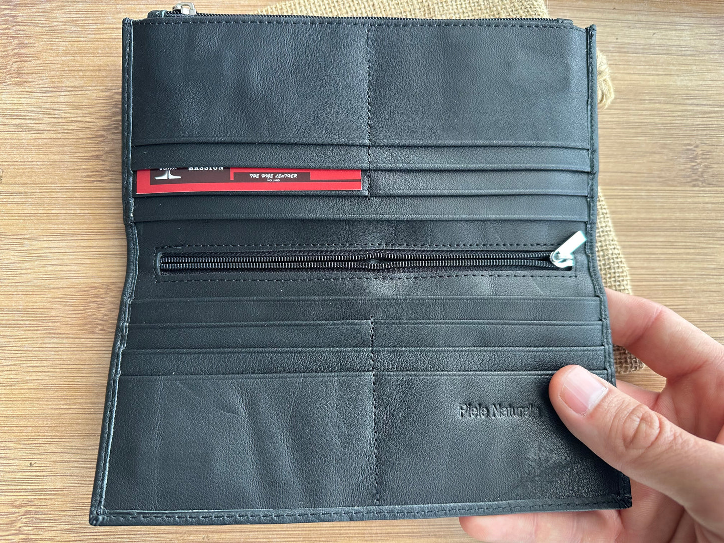 Portofel Pablo din piele naturala barbatesc Înalt