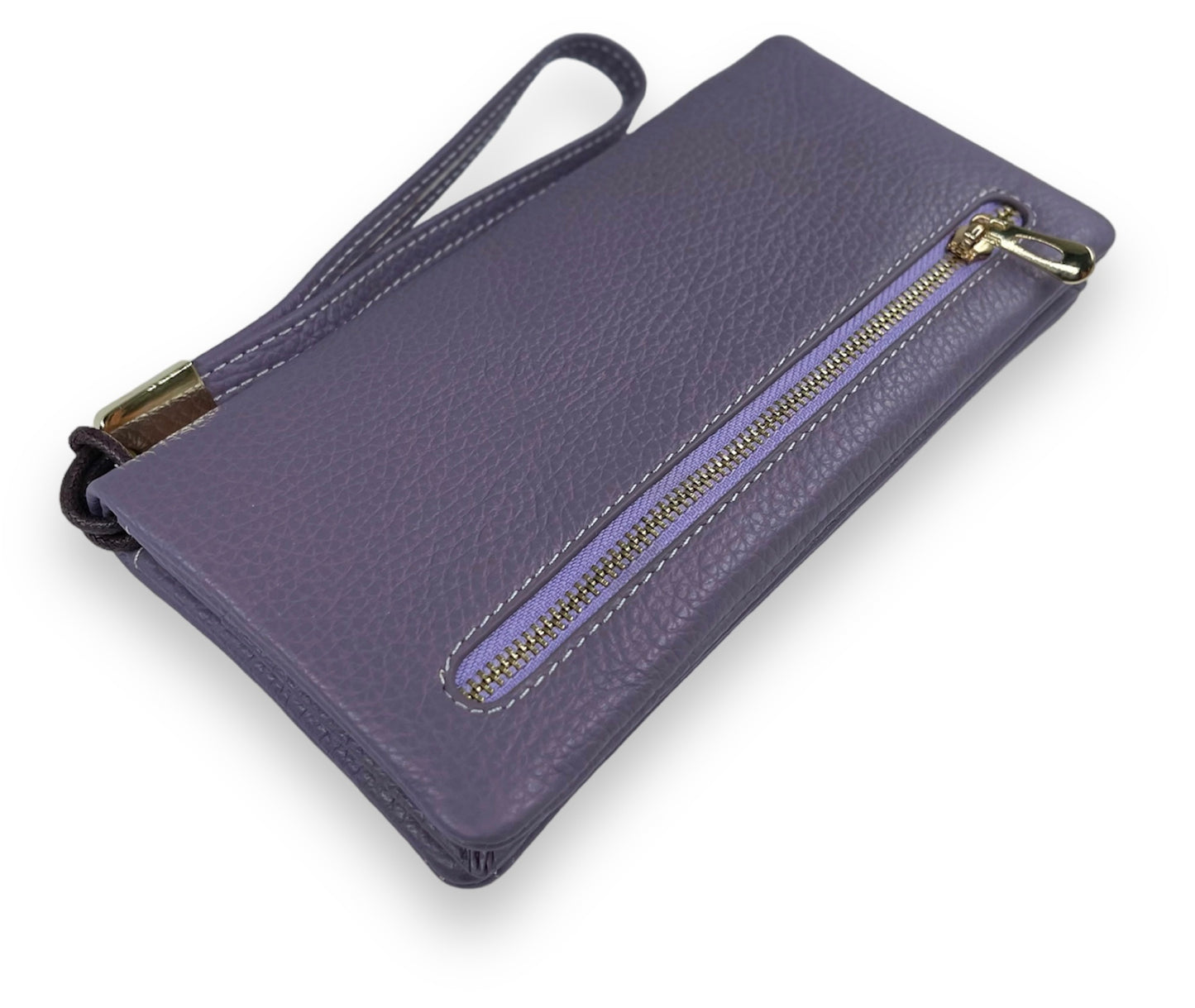 Portofel Alexia din piele naturala premium Lila