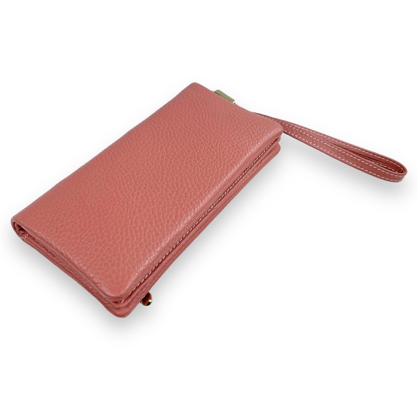 Portofel Alexia din piele naturala premium Peach