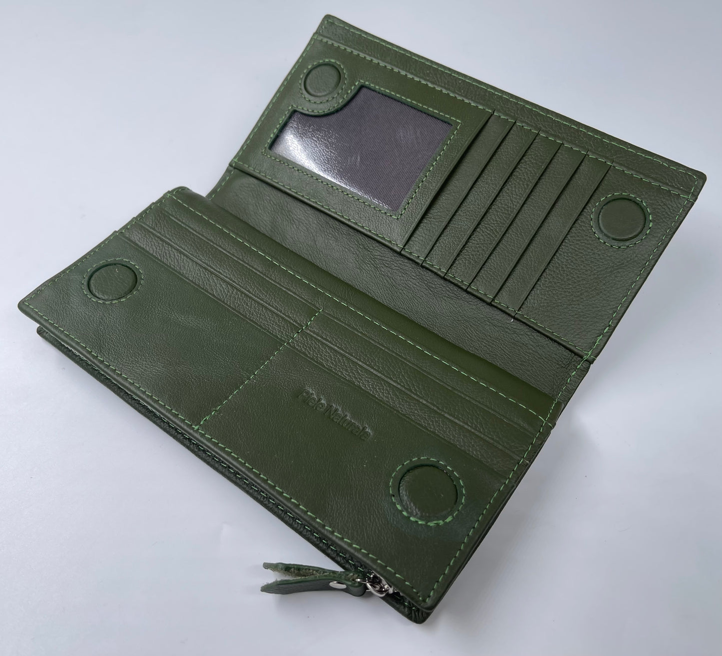 Portofel Anais piele naturala premium Verde