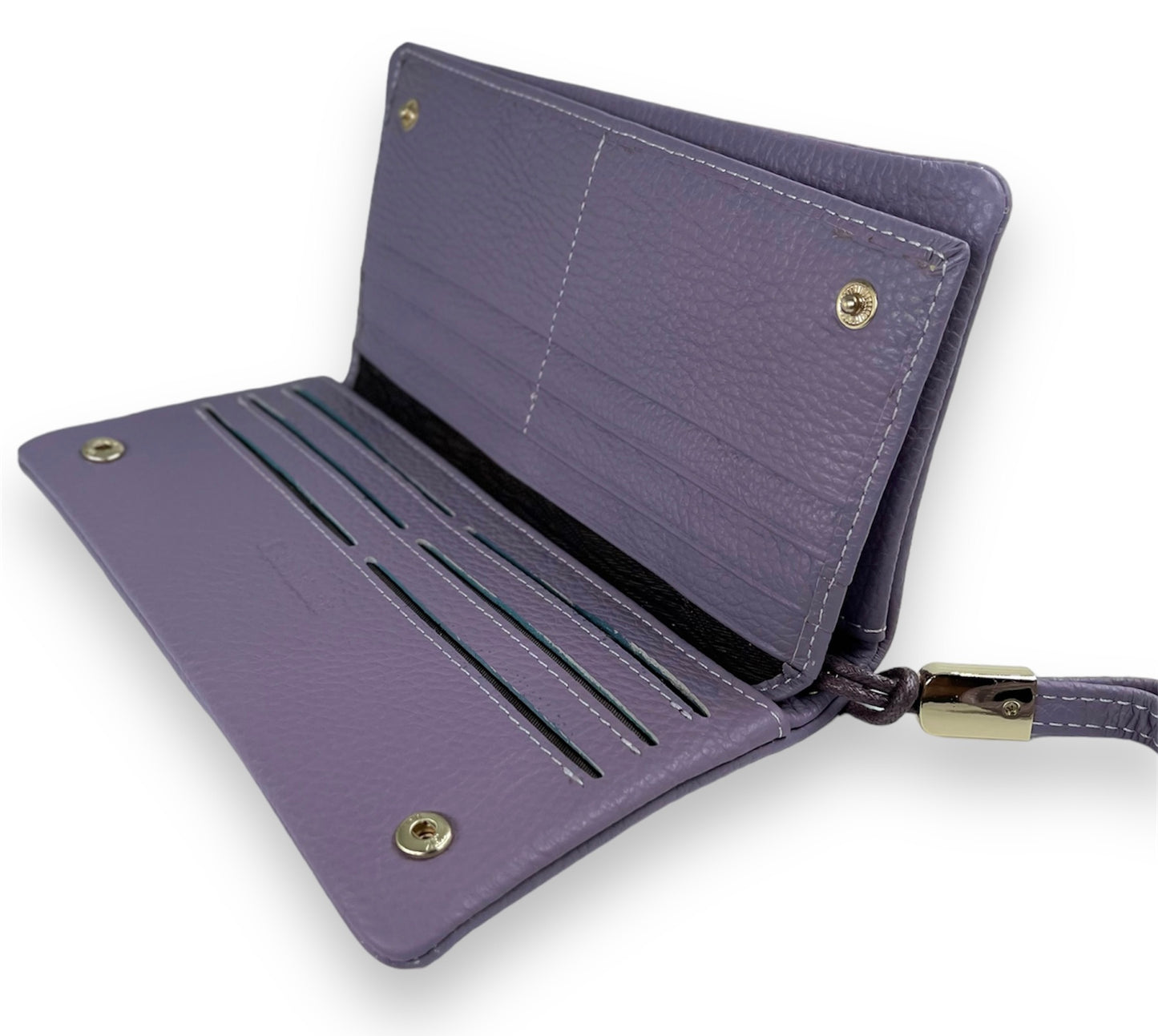 Portofel Alexia din piele naturala premium Lila