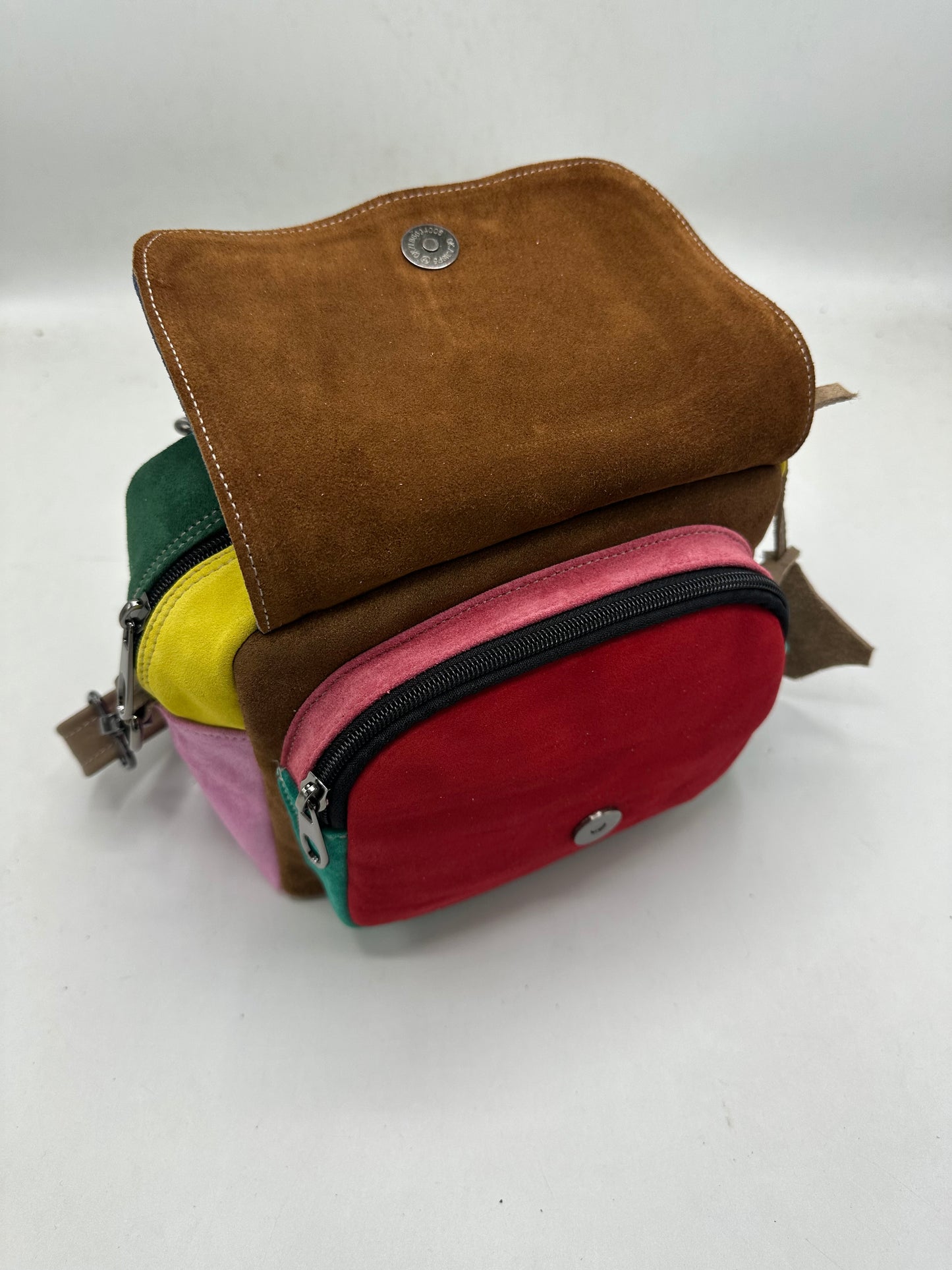 Geanta Alice multicolor piele naturala ediție de primavara